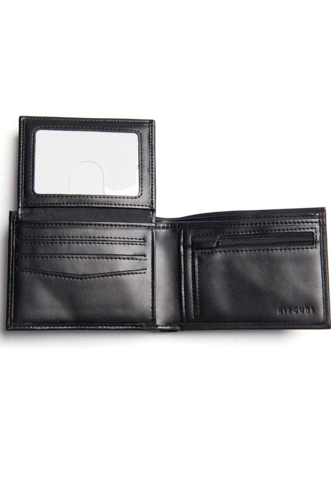 Billetera STACKA RFID PU ALL DAY Hombre Negro Rip Curl-1