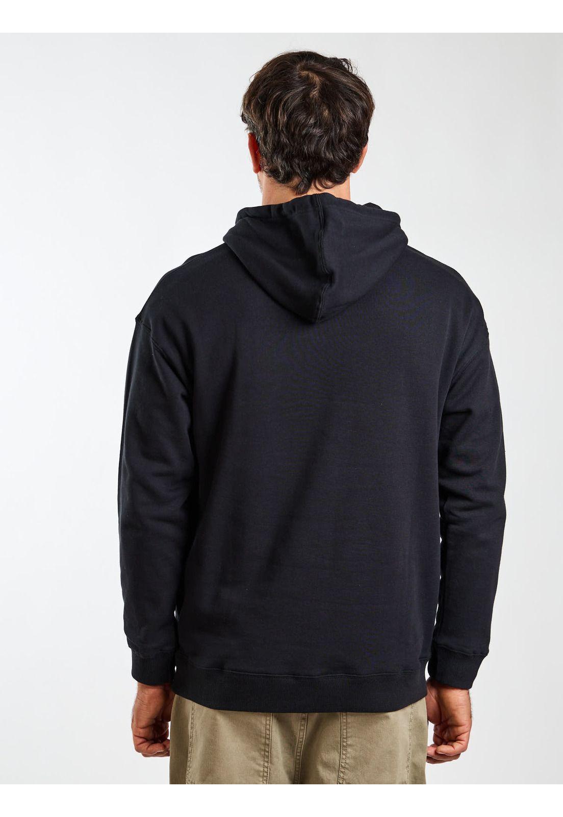 Poleron Canguro Raw Negro Hombre Rip Curl-2