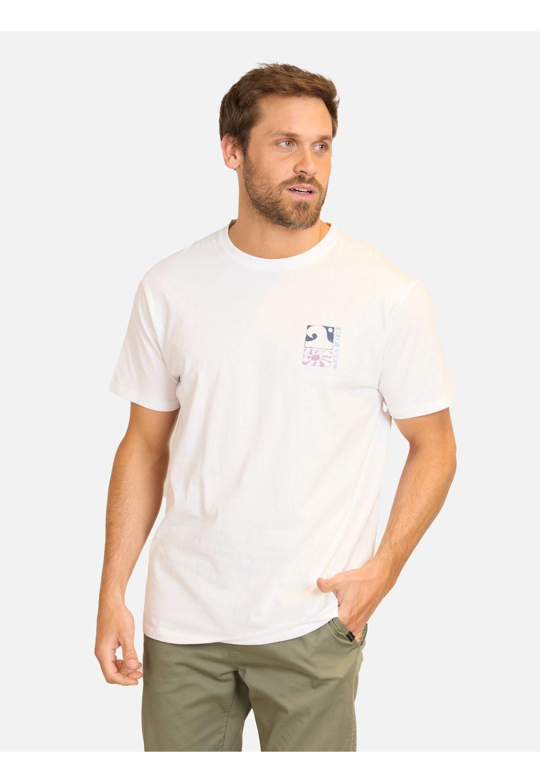 Polera MC Rider Blanco Hombre Rip Curl-0