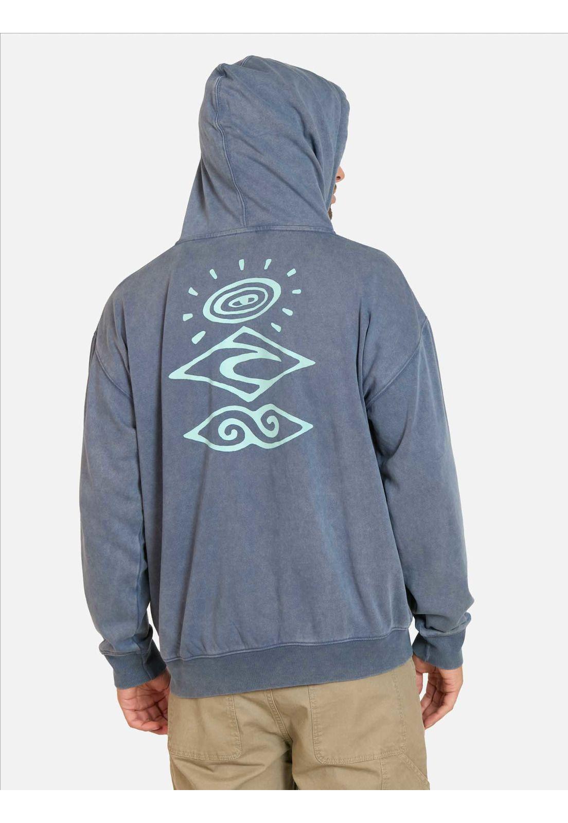 Poleron FZ Boys Search Logo Azul Hombre Rip Curl-1
