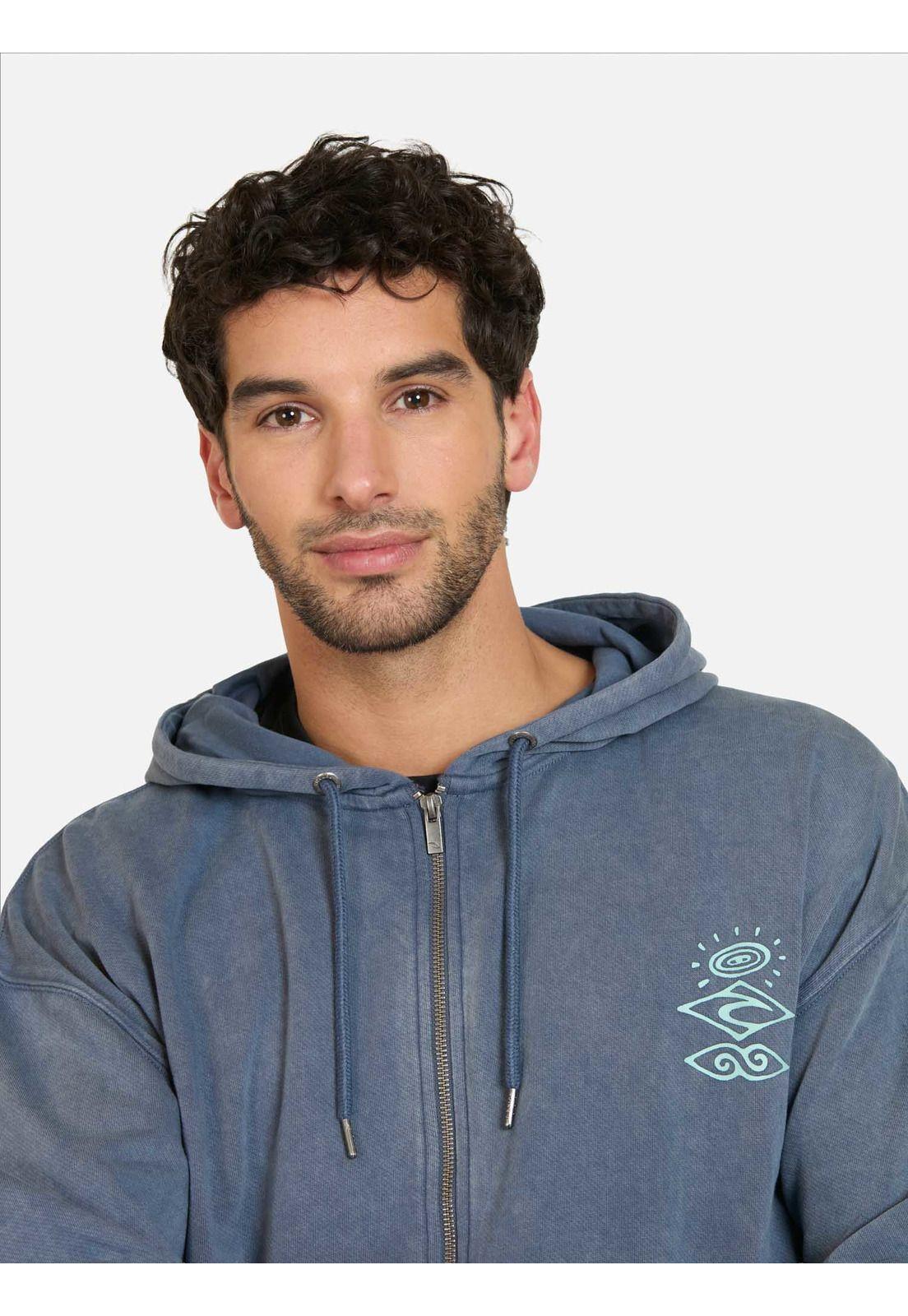 Poleron FZ Boys Search Logo Azul Hombre Rip Curl-2