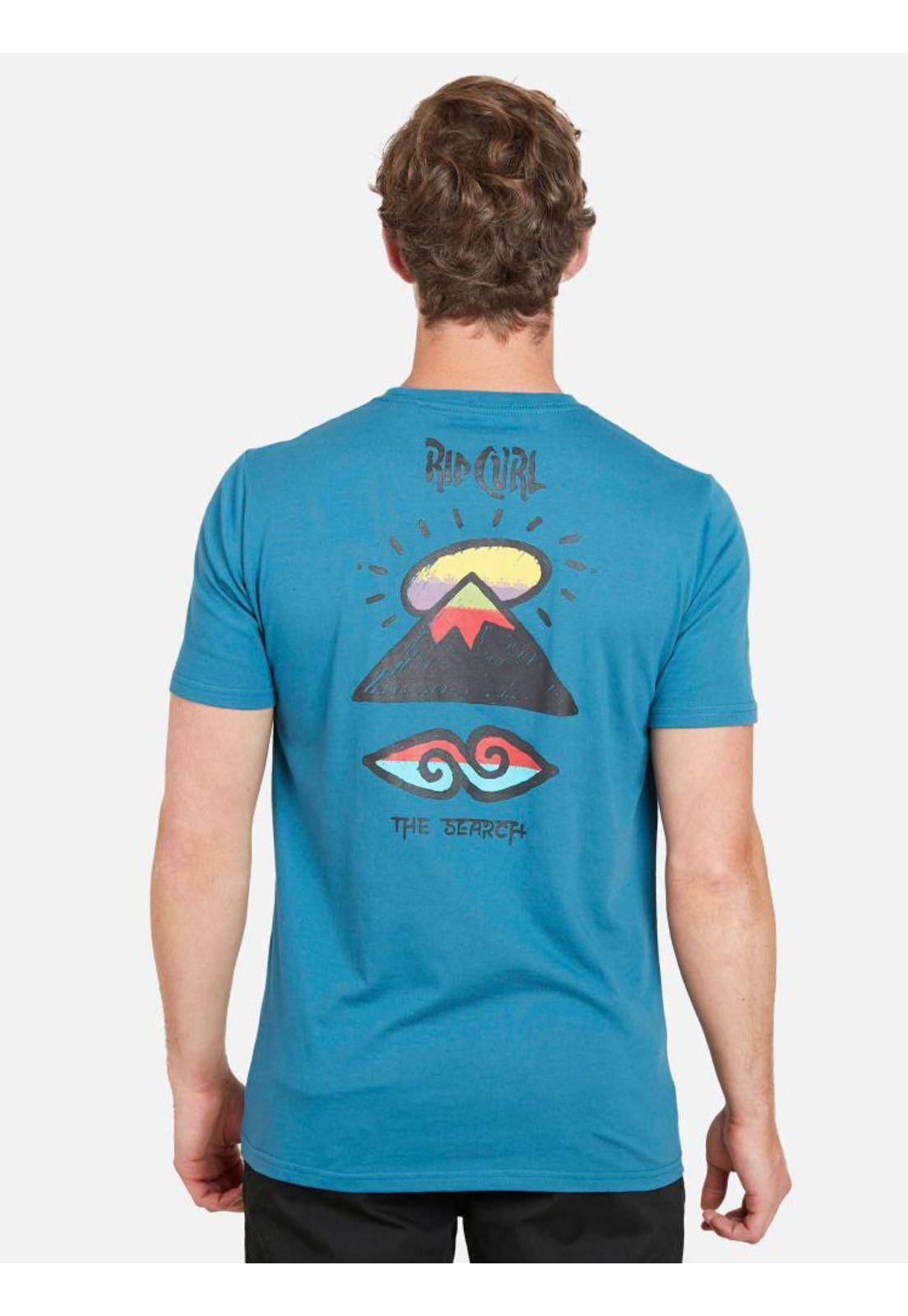 Polera The search rc SS TEE Hombre Azul Rip Curl-1