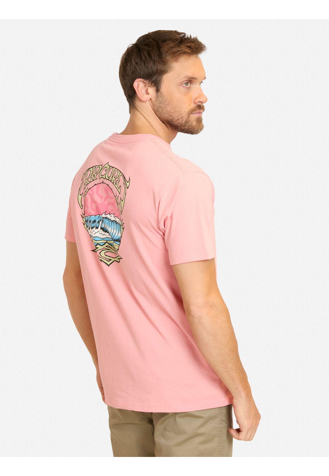 Polera MC Search Hazey Days Rosado Hombre Rip Curl-1