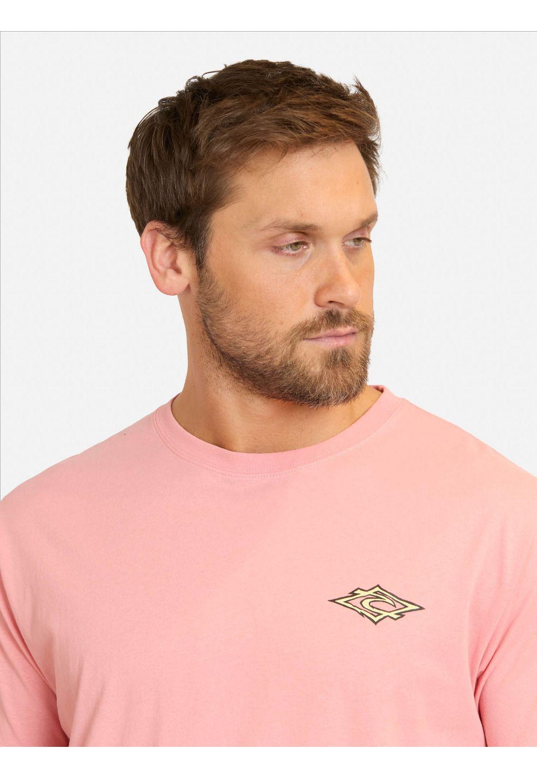 Polera MC Search Hazey Days Rosado Hombre Rip Curl-2