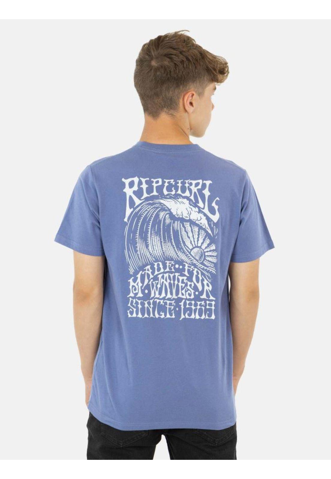 Polera Made For The Search Tee Morado Infantil Rip Curl-1