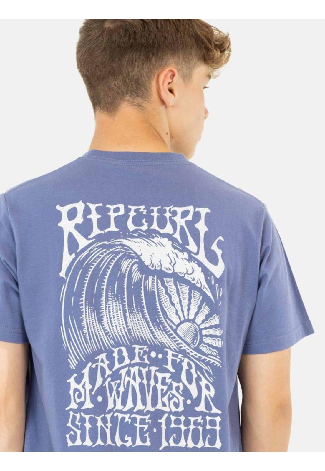 Polera Made For The Search Tee Morado Infantil Rip Curl-2