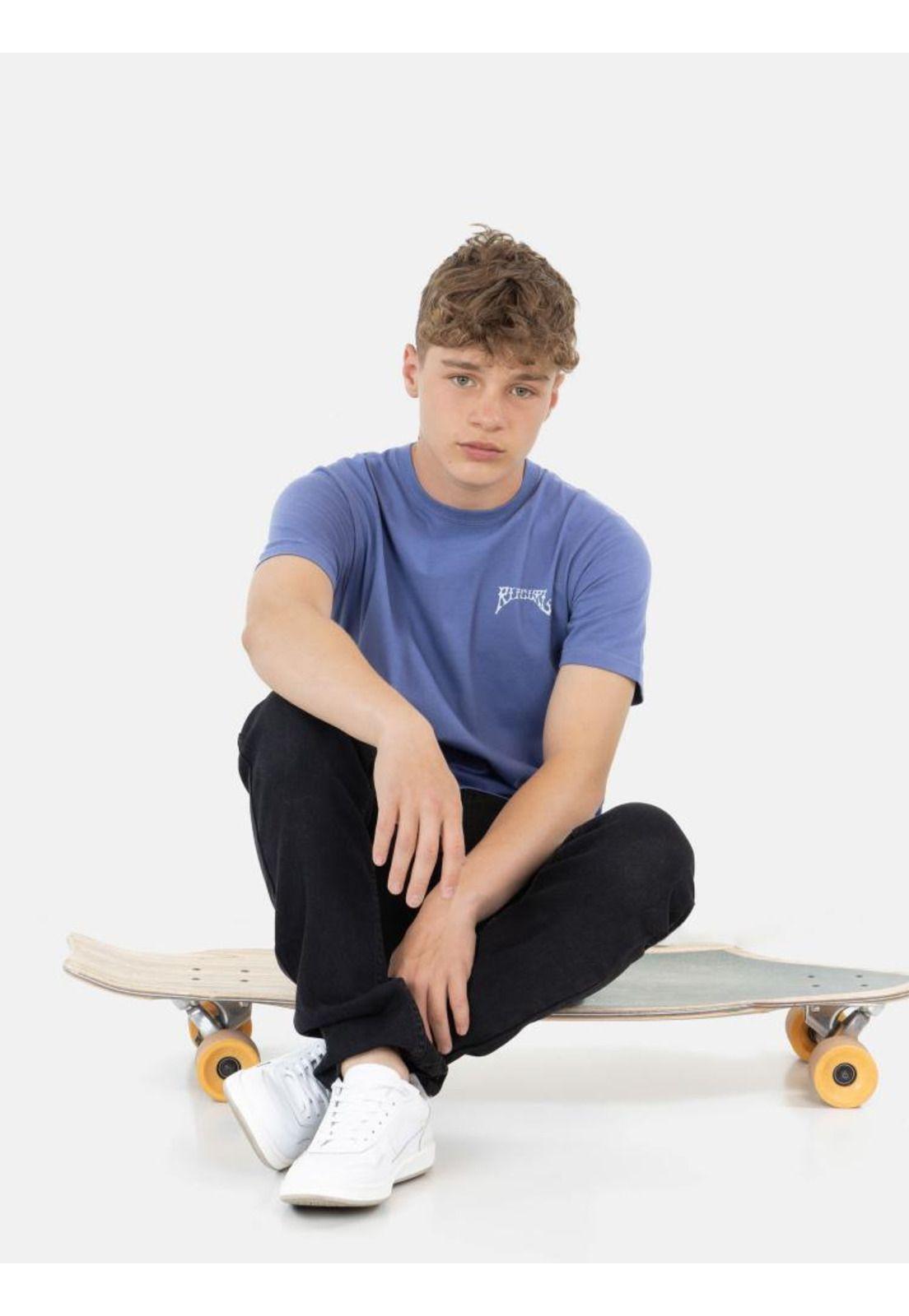 Polera Made For The Search Tee Morado Infantil Rip Curl-3