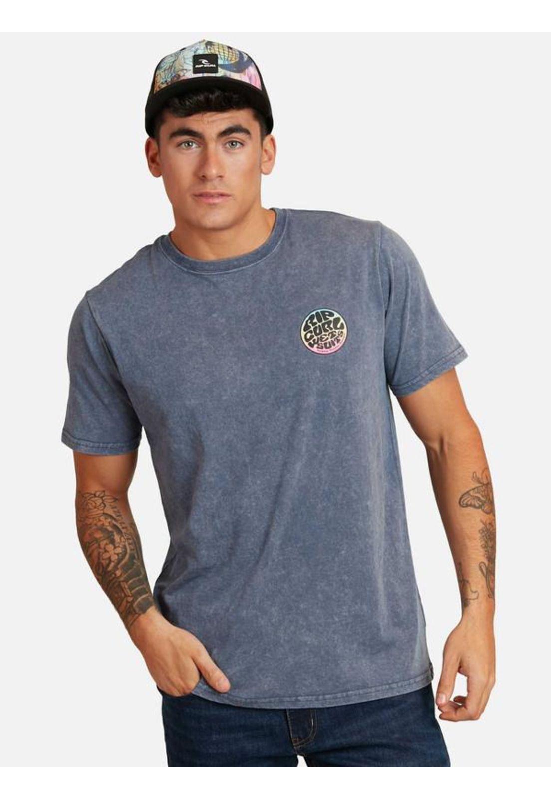 Polera M/C Intermedia Azul Hombre Ripcurl-0