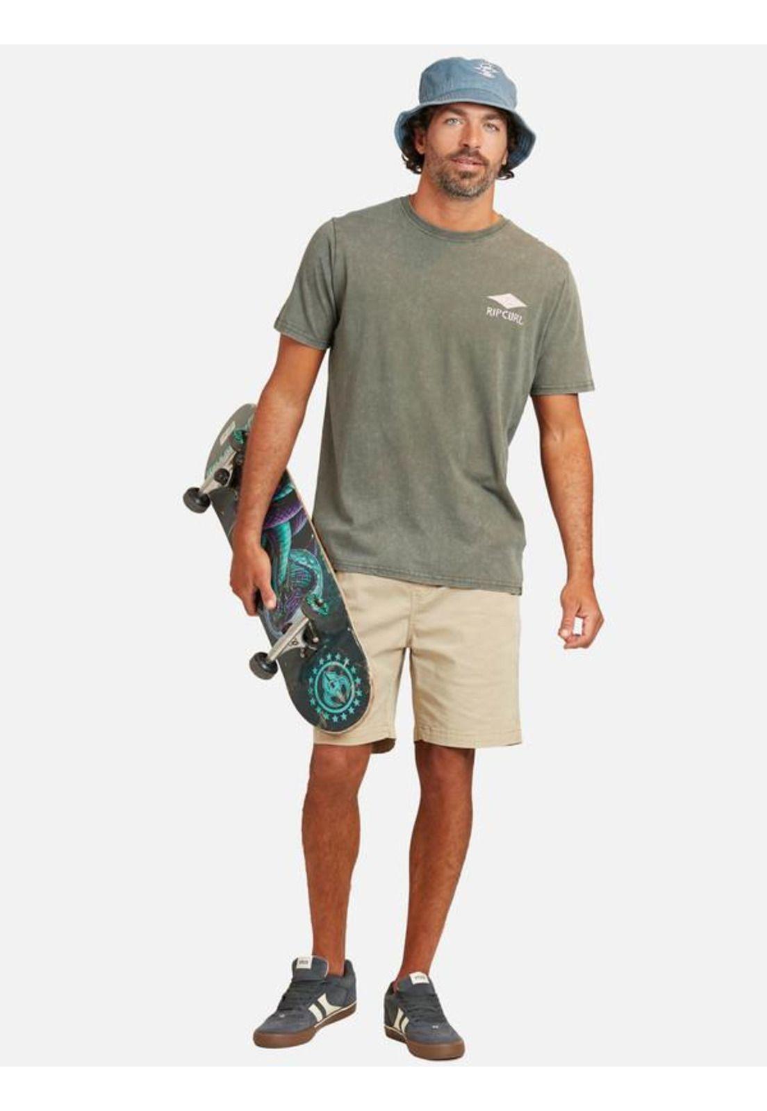 Polera M/C S324 Evo Acid Olivo Hombre Ripcurl-3