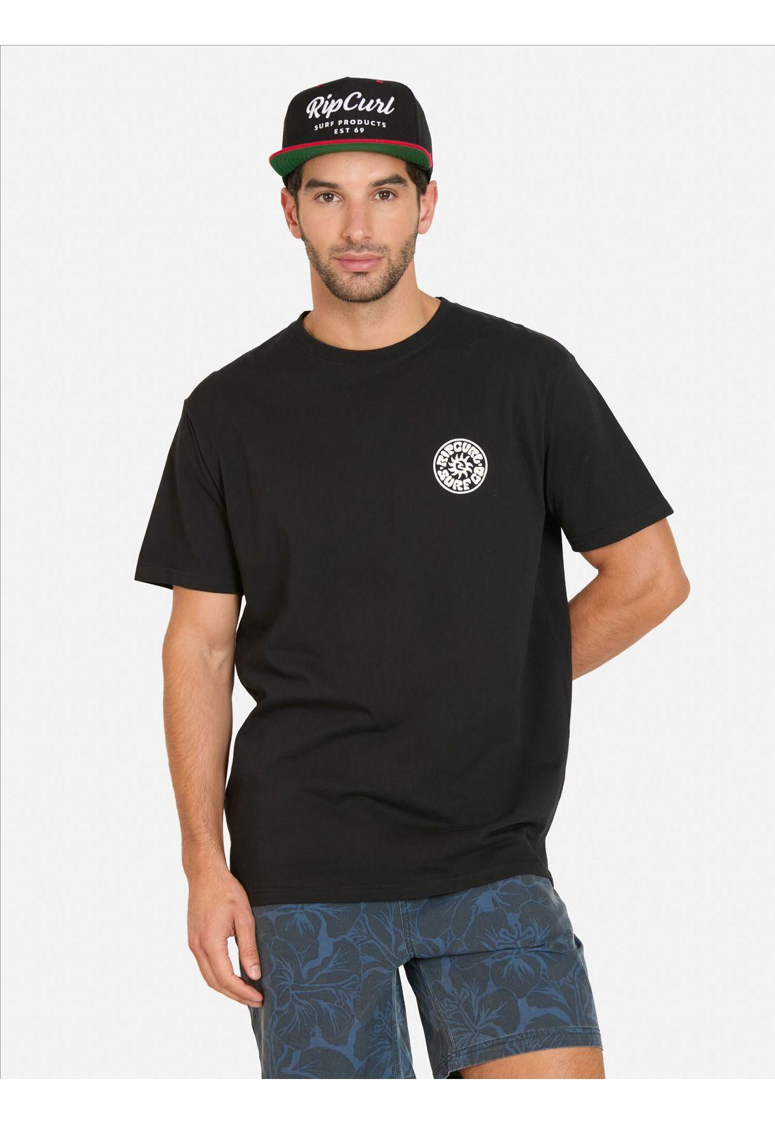 Polera MC Pacific Rinse Negro Hombre Rip Curl-0