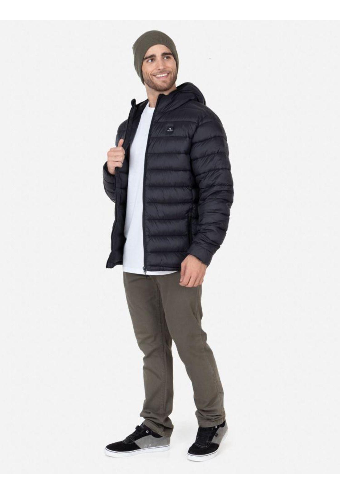 Parka Hoddie Puffa Hombre Negro Rip Curl-3