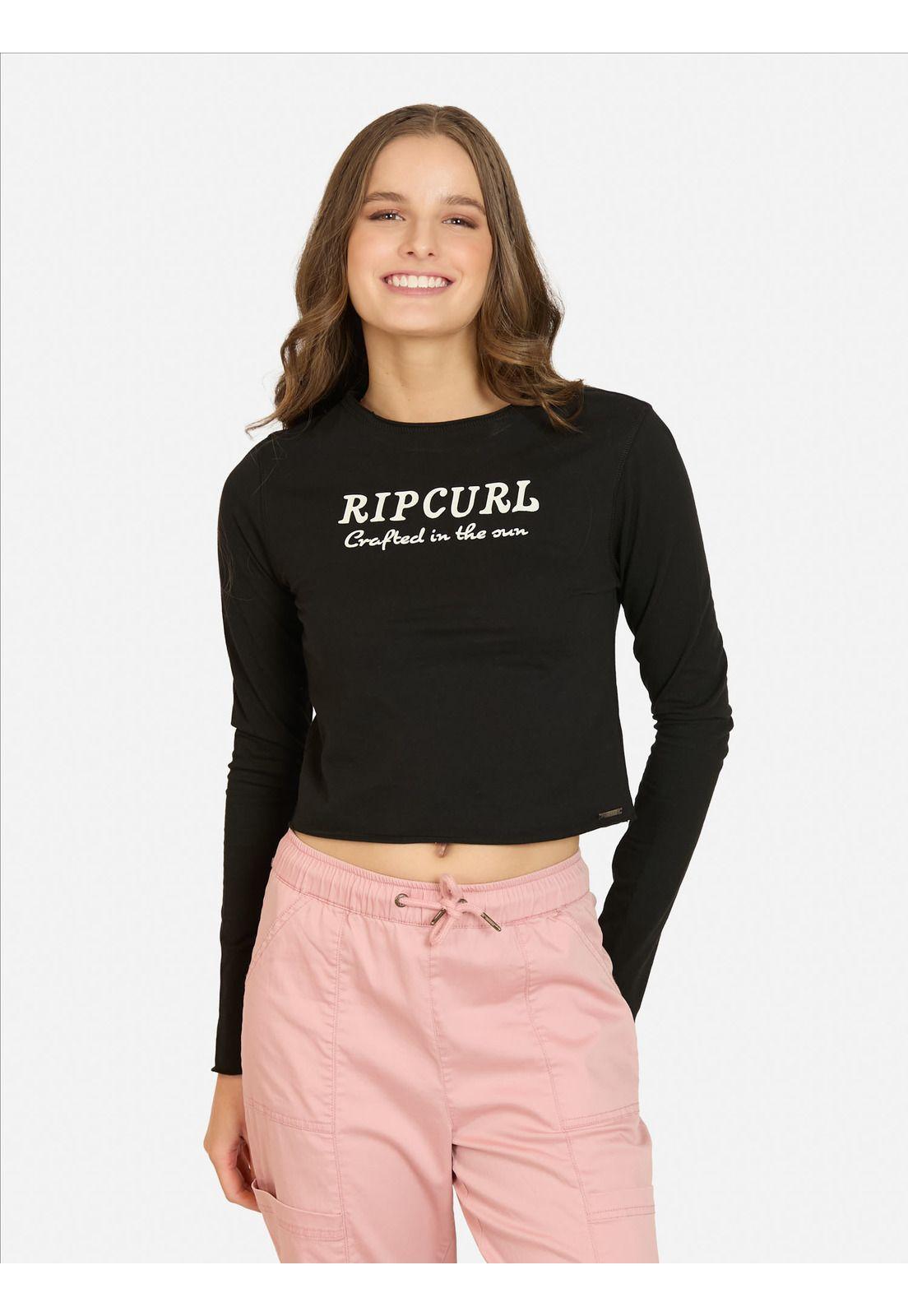 Polera ML Wildpass Negro Mujer Rip Curl-0