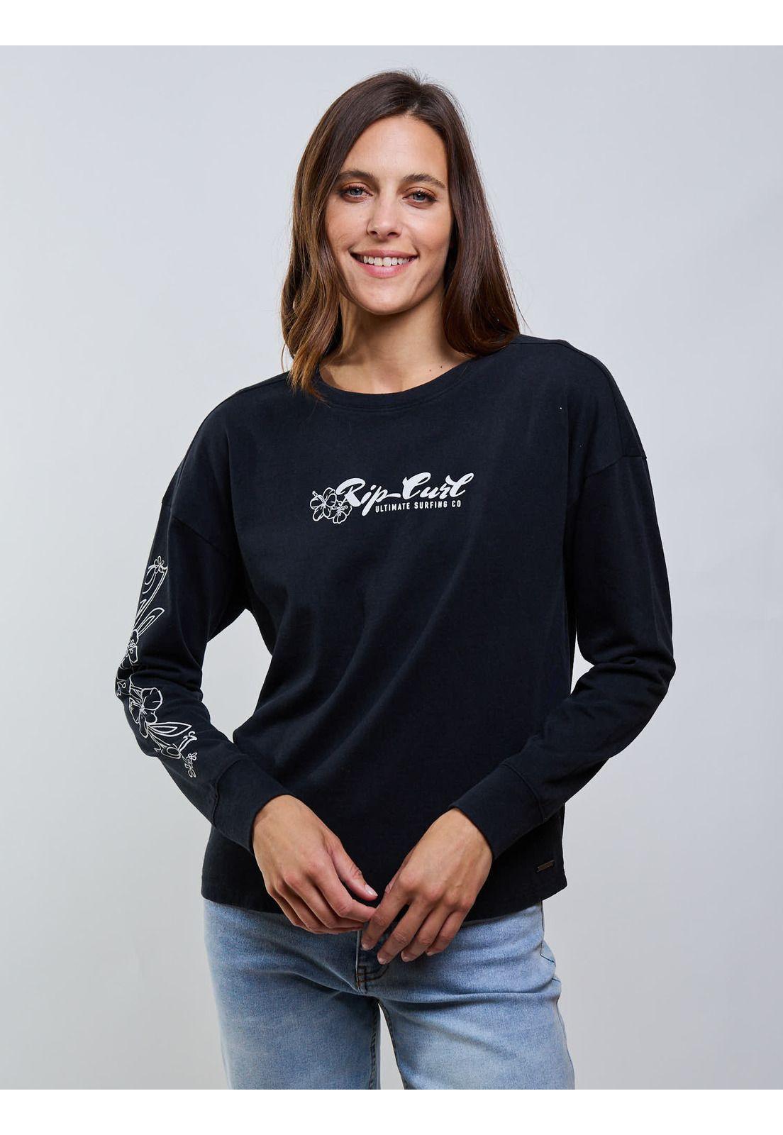 Polera ML Flow Negro Mujer Rip Curl-0