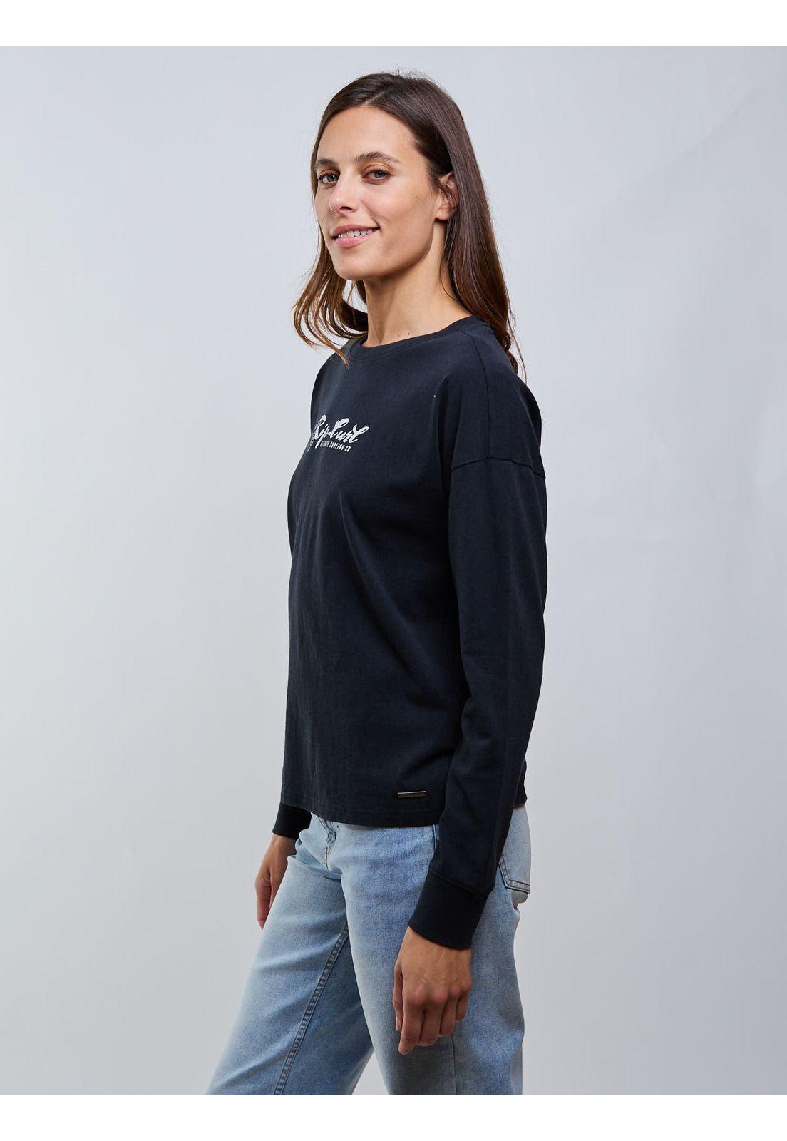 Polera ML Flow Negro Mujer Rip Curl-2