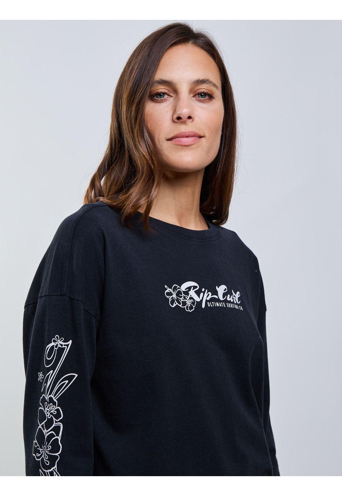 Polera ML Flow Negro Mujer Rip Curl-3