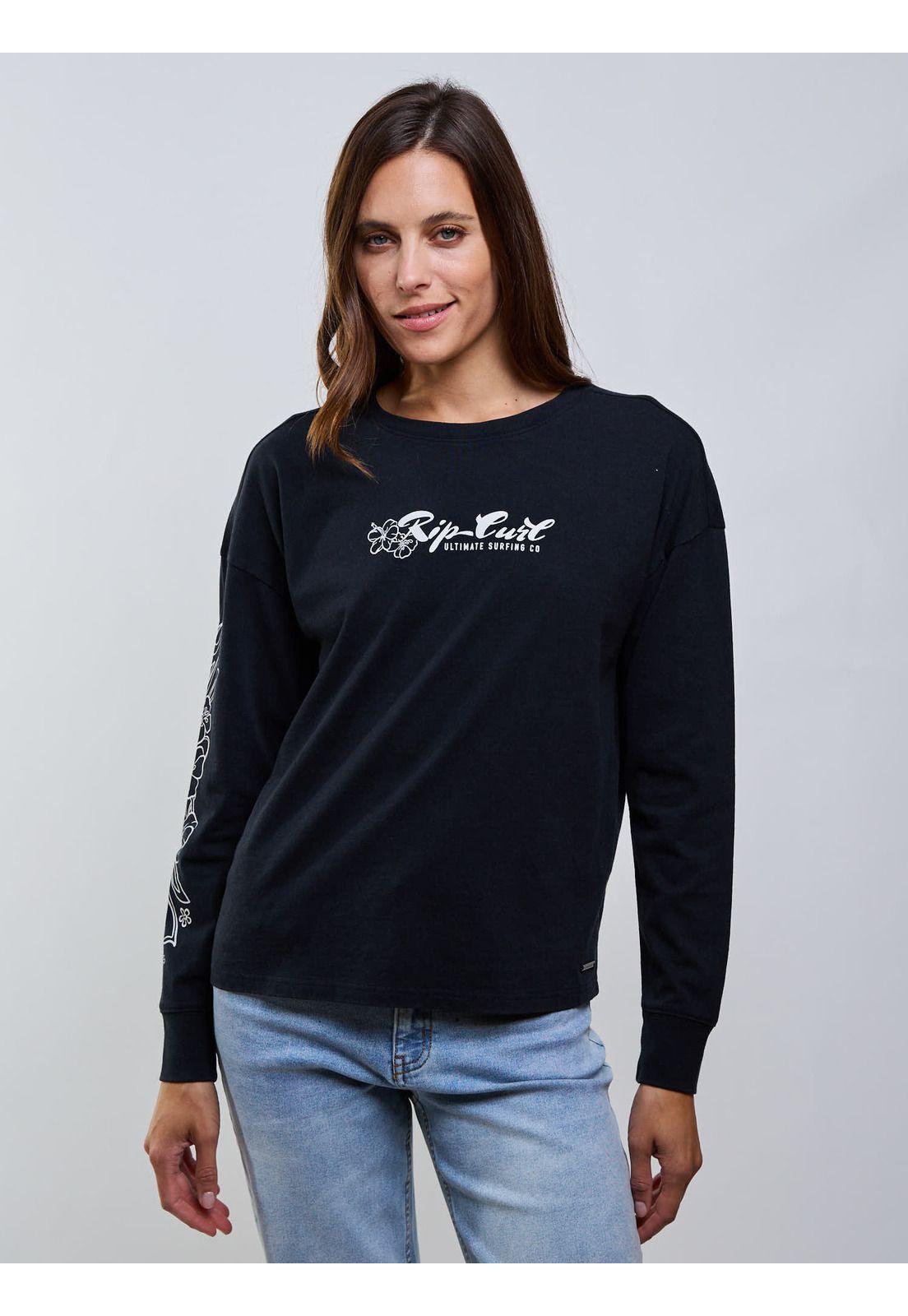 Polera ML Flow Negro Mujer Rip Curl-5