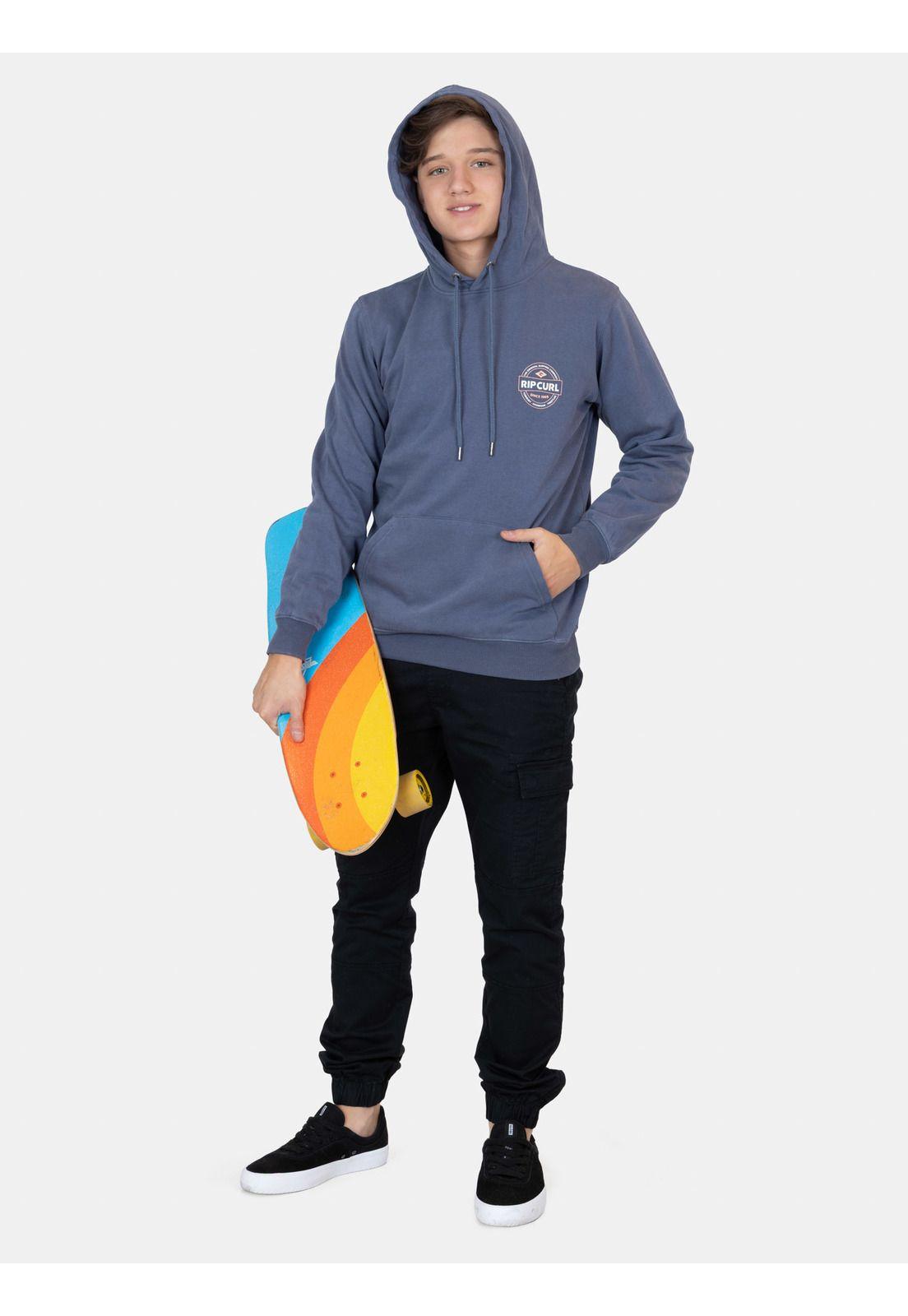 Poleron Canguro Freeline Azul Infantil Rip Curl-3