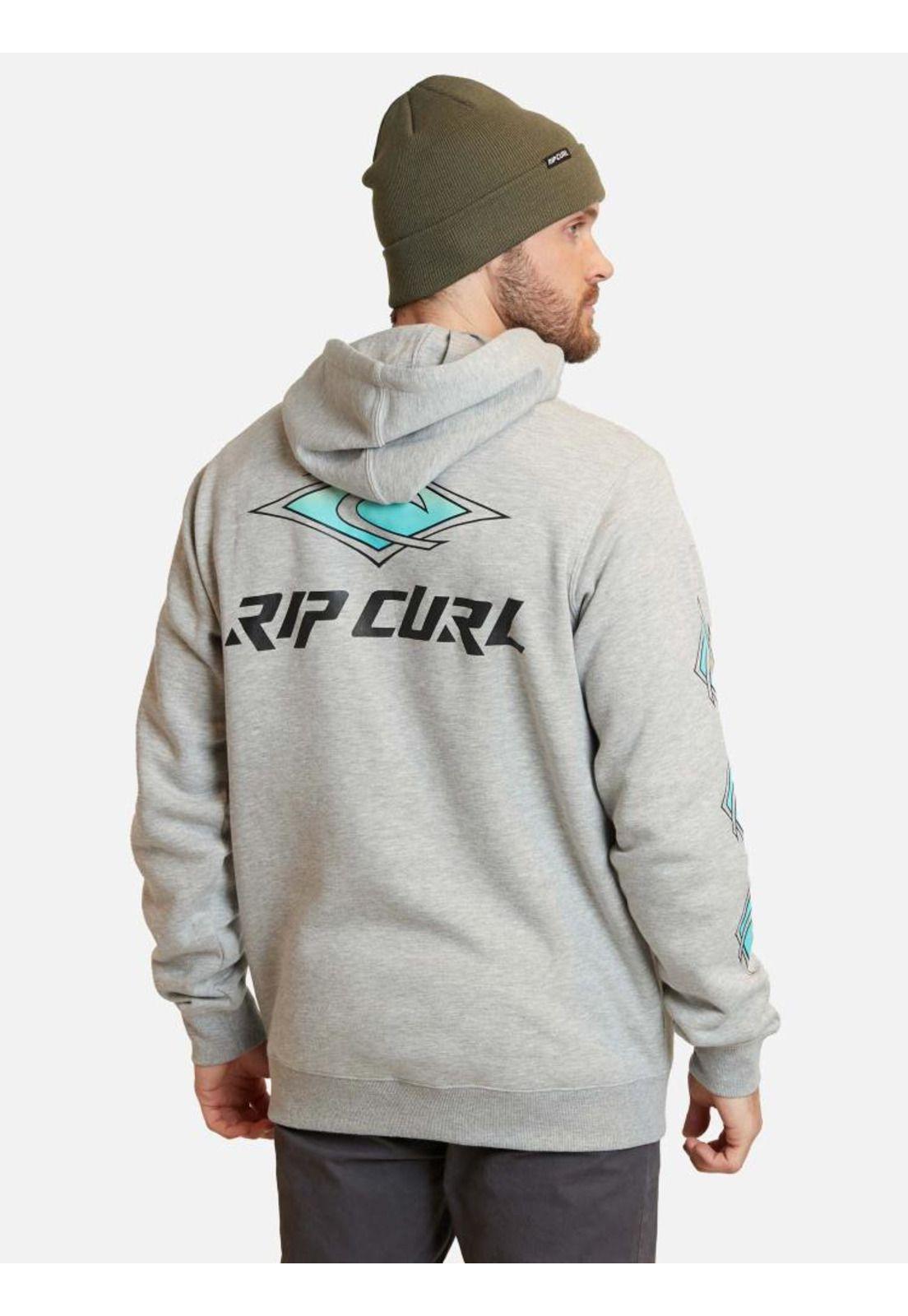 Poleron Retro RC wave Hoodie Gris Hombre Rip Curl-1