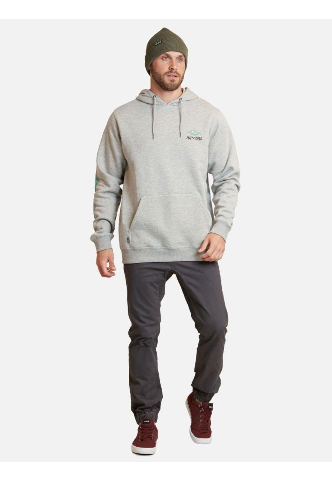 Poleron Retro RC wave Hoodie Gris Hombre Rip Curl-2