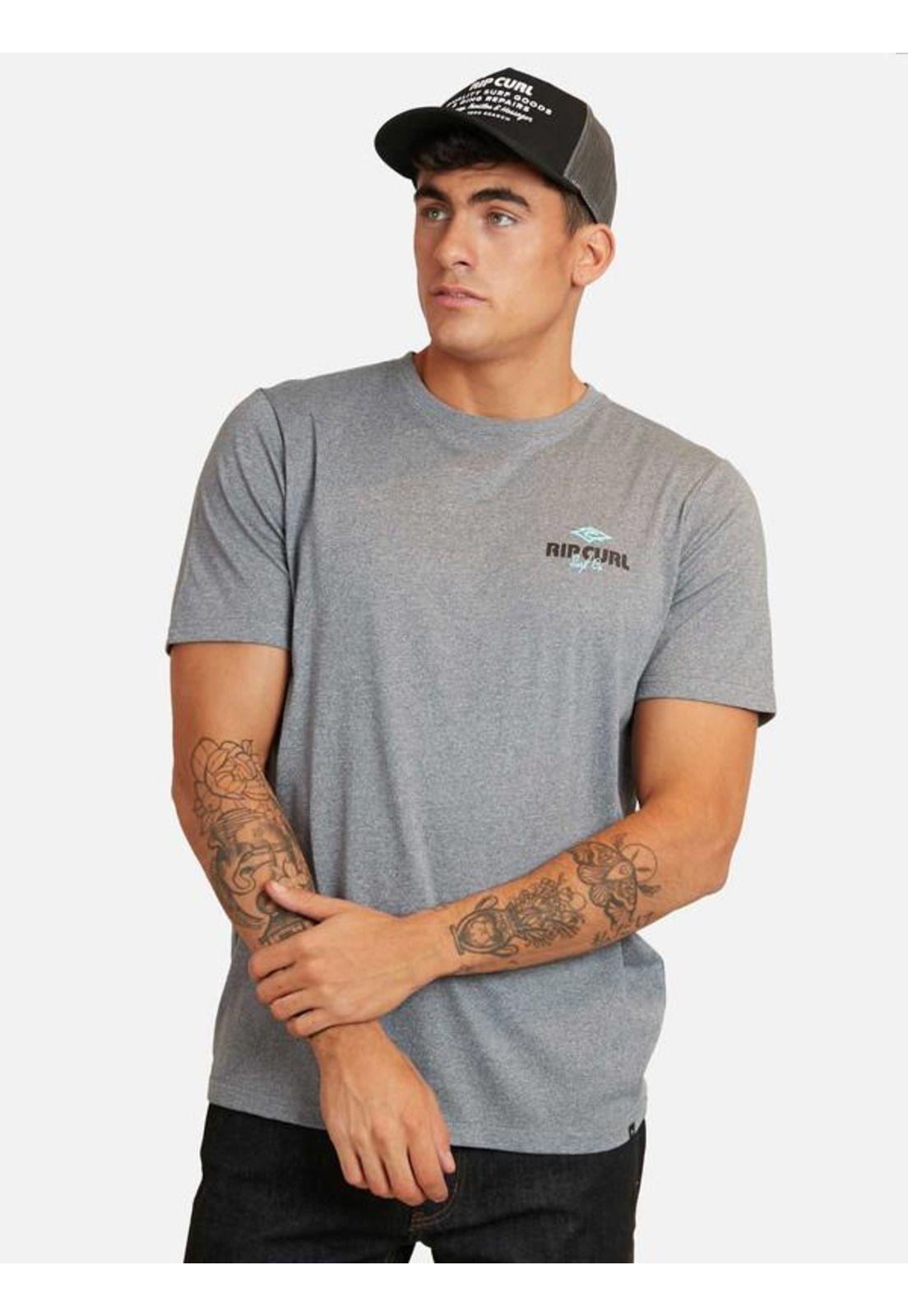 Polera M/C Intermedia Gris Claro Hombre Ripcurl-0