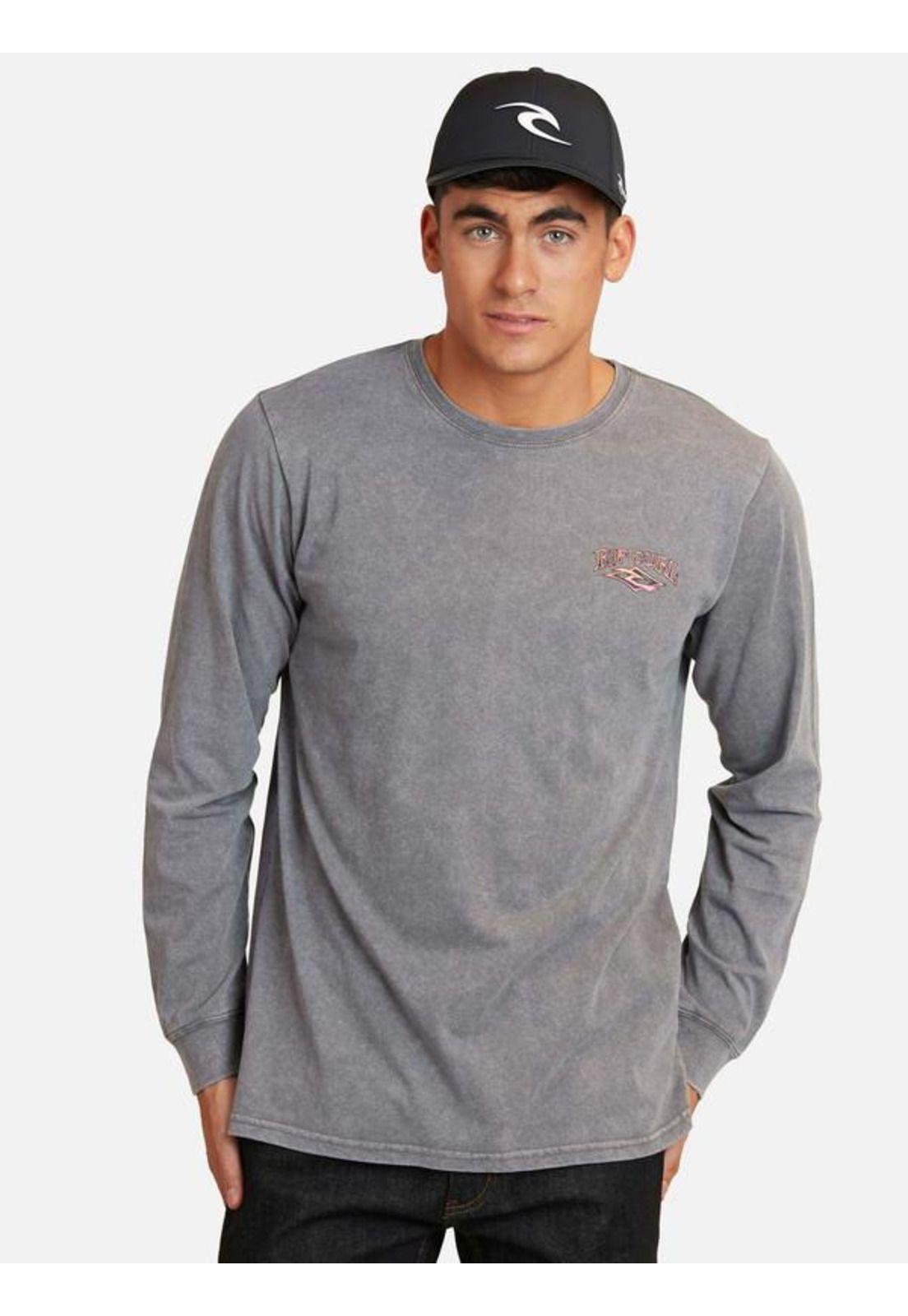 Polera Sea Sun Poster Rc Gris Hombre Ripcurl-0