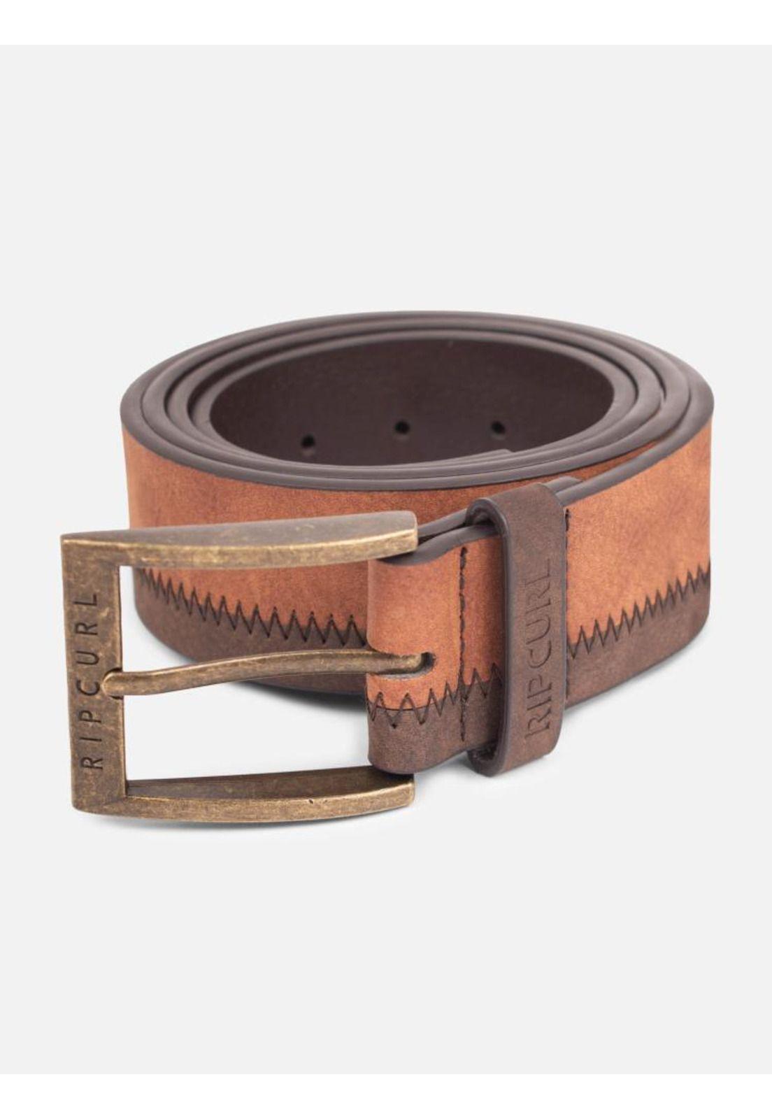 Cinturon Double Stitch Café Hombre Rip Curl-0