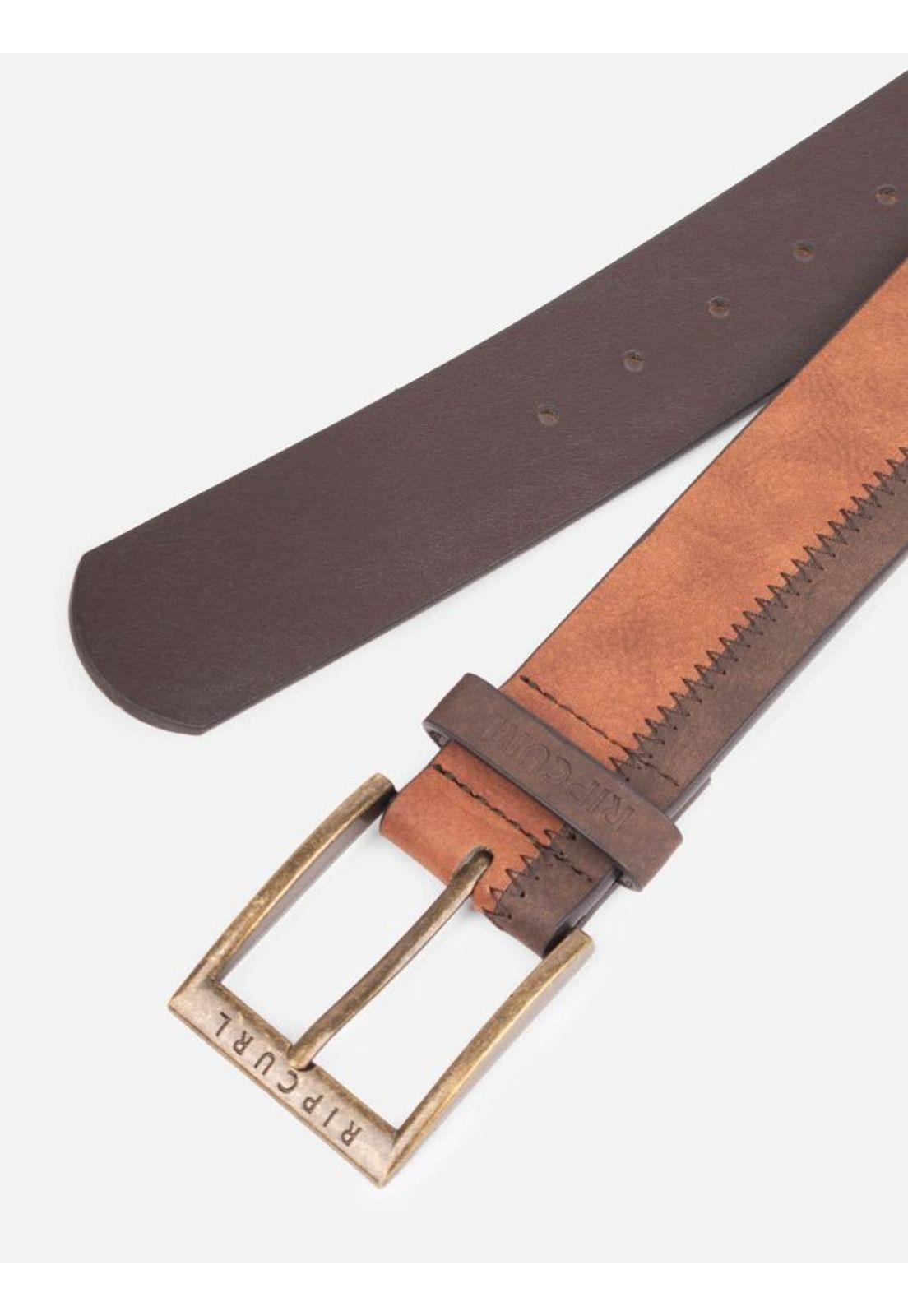 Cinturon Double Stitch Café Hombre Rip Curl-1