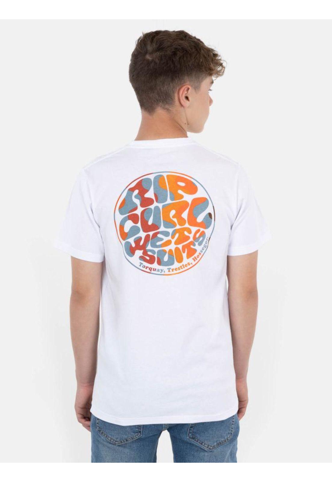 Polera Wettie Passage Ss Tee Blanco Infantil Rip Curl-1