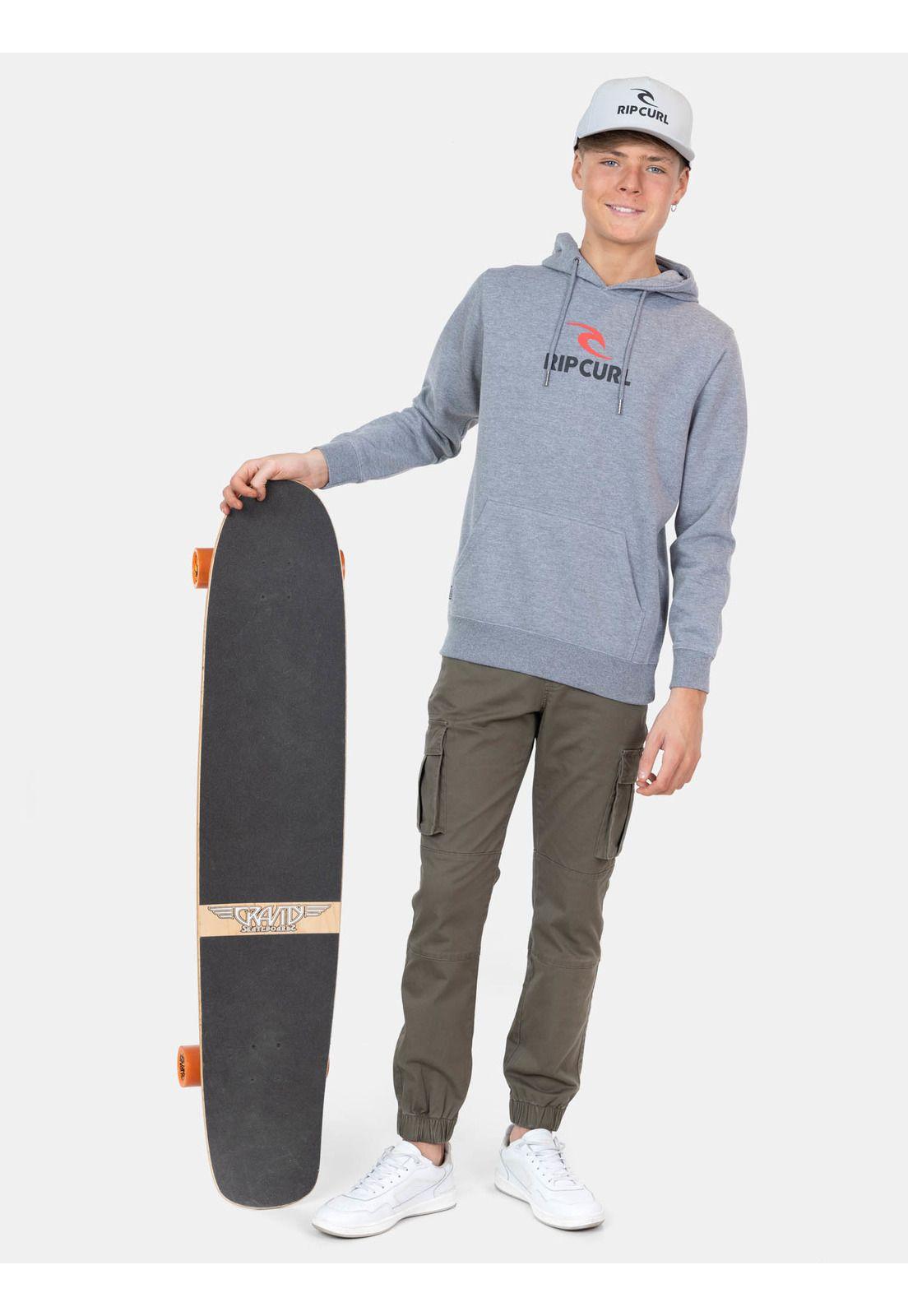 Poleron Canguro Epic Gris Infantil Rip Curl-3