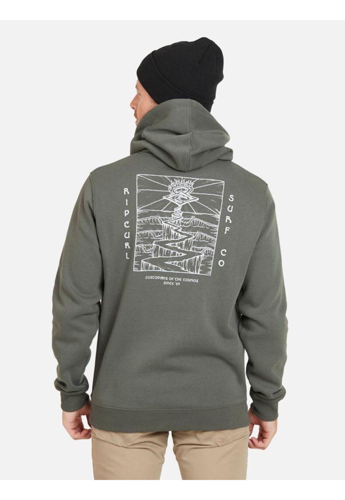 Poleron RC SURF CO Hombre Verde Militar Rip Curl-1