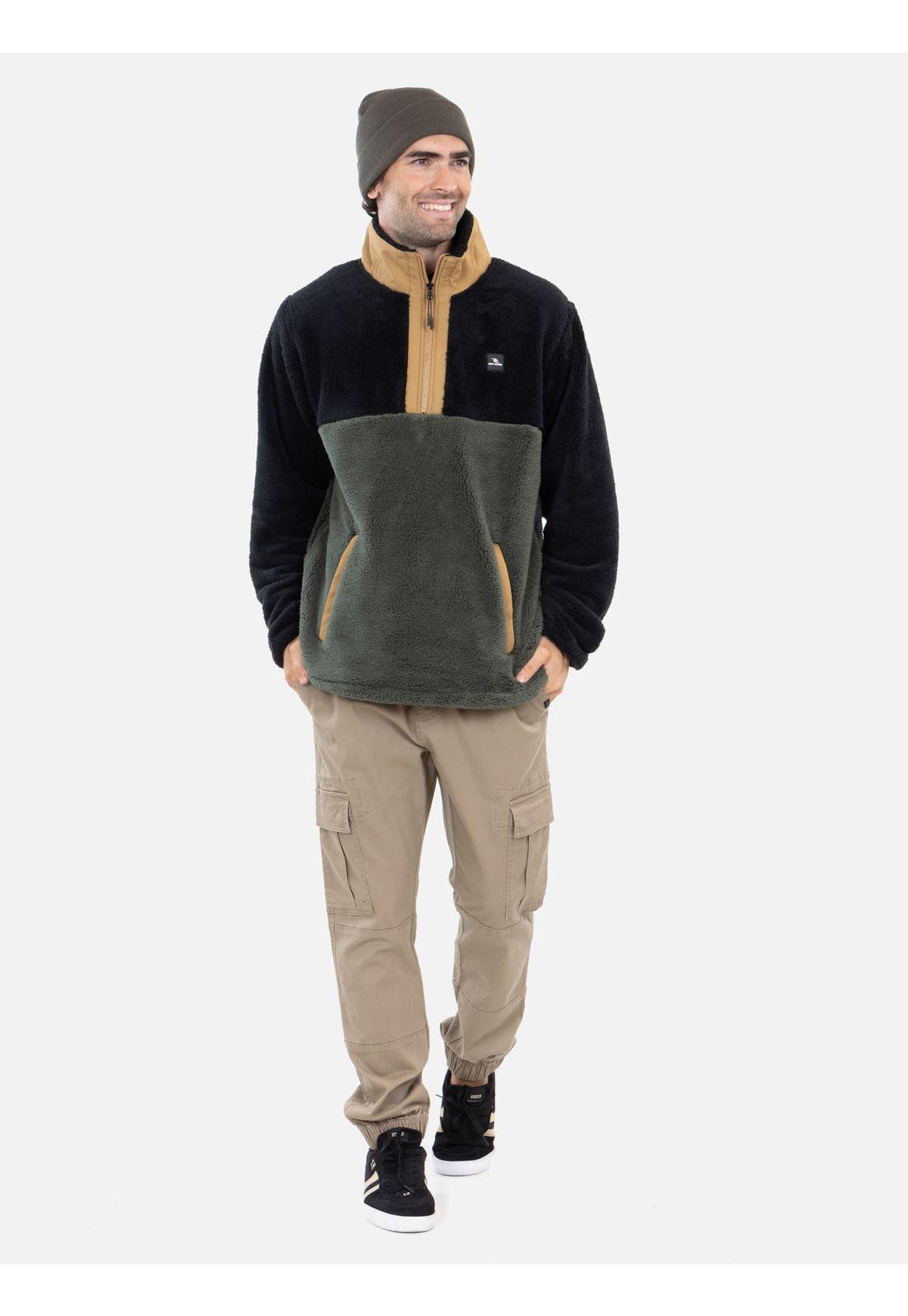 Poleron Chiporro Nébula Verde Hombre Rip Curl-1
