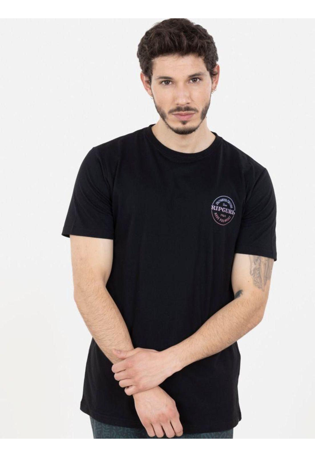 Polera SALTWATER SS TEE Hombre Negro Rip Curl-0