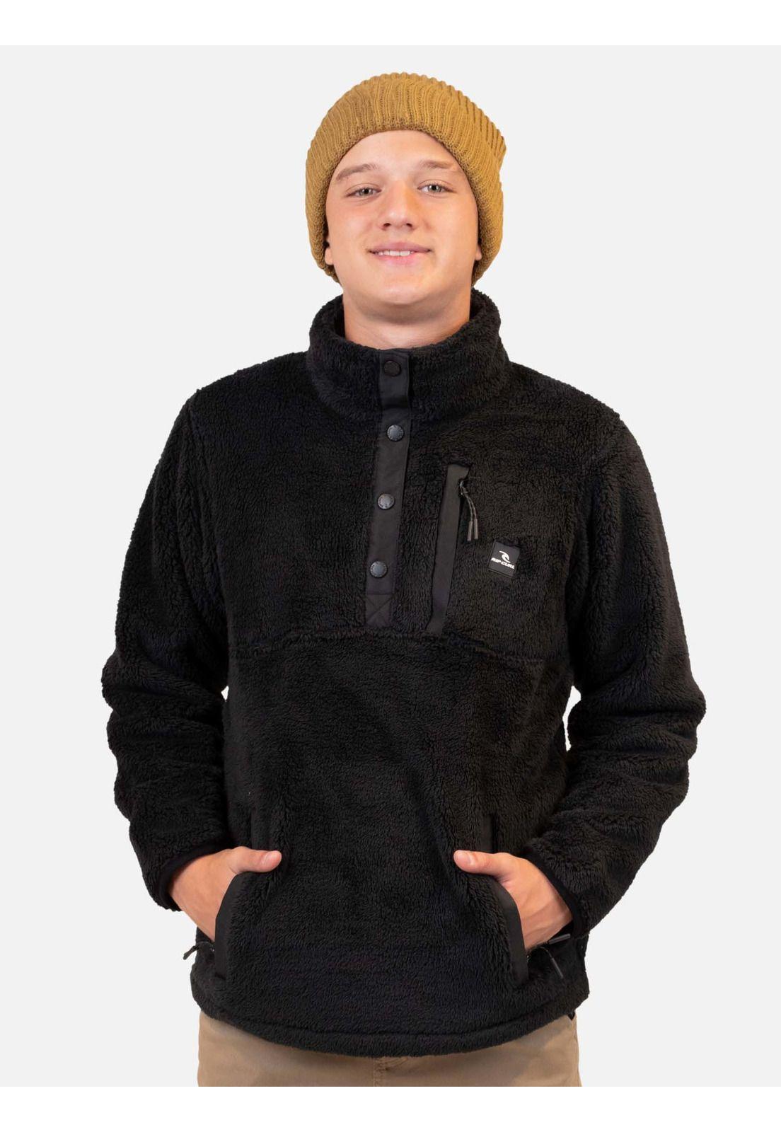 Poleron Chiporro Flowza Negro Infantil Rip Curl-0