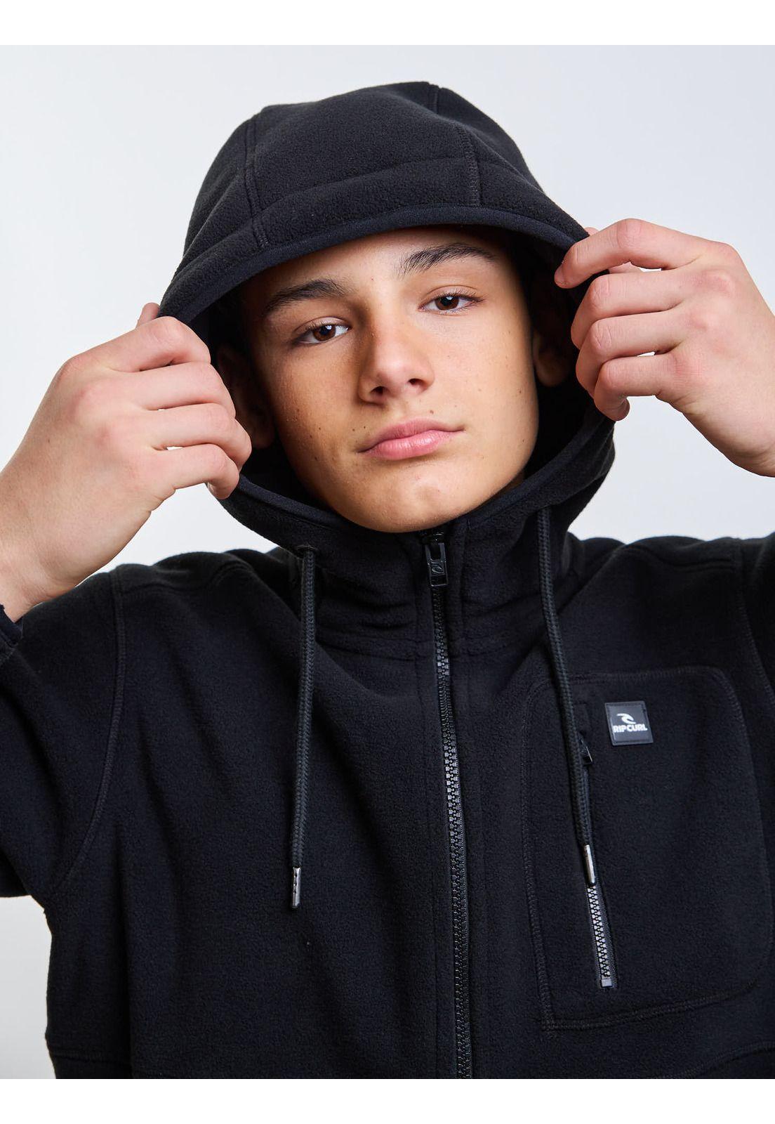 Poleron Polar Waveborn Negro Infantil Rip Curl-3