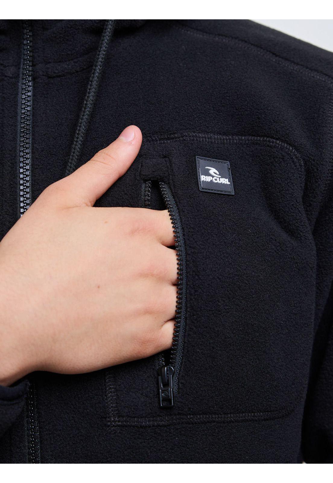 Poleron Polar Waveborn Negro Infantil Rip Curl-4