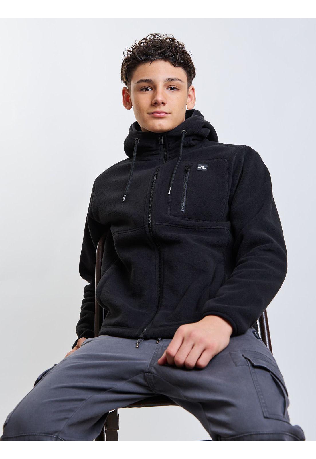 Poleron Polar Waveborn Negro Infantil Rip Curl-7