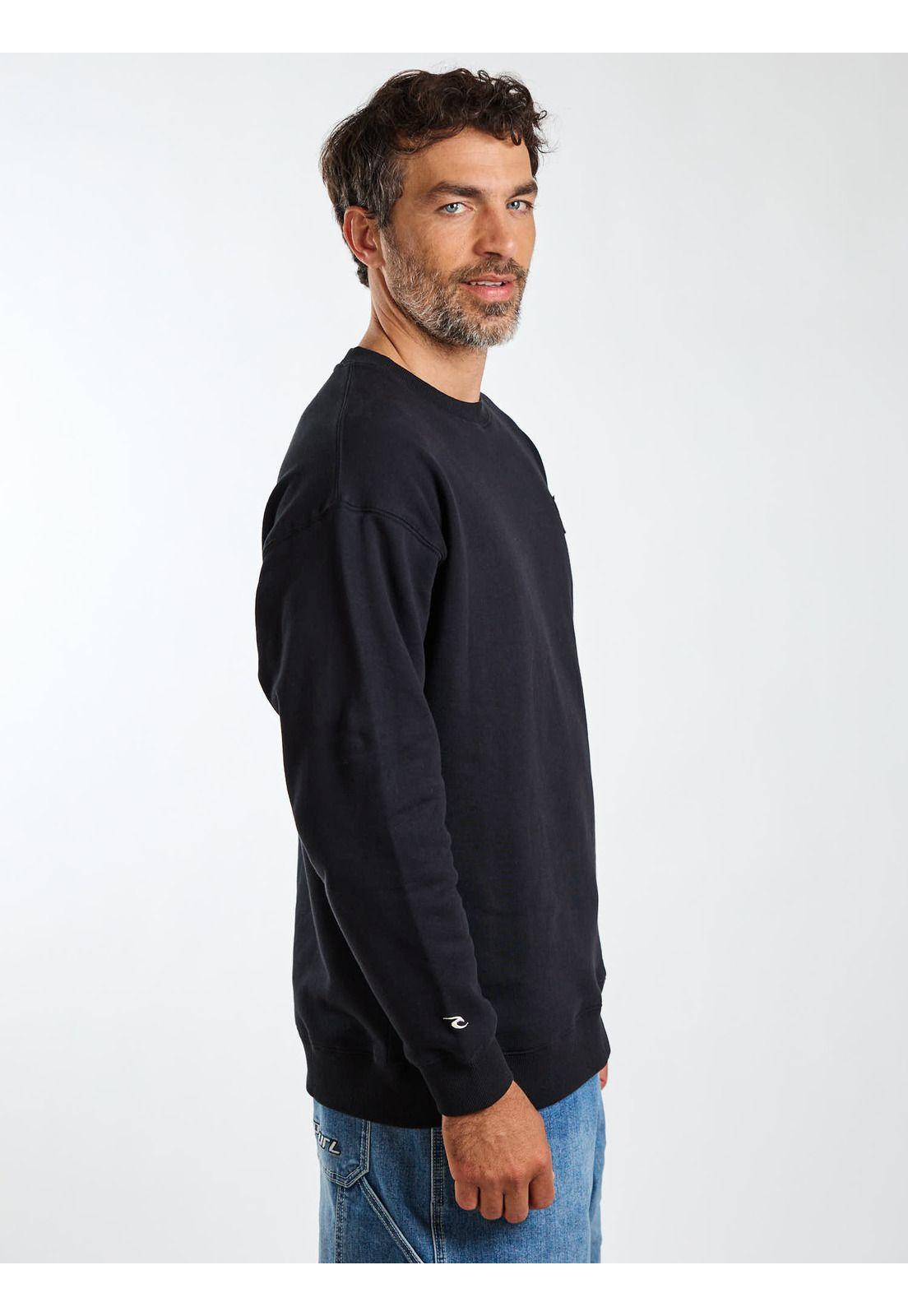 Poleron CR Lowtide Negro Hombre Rip Curl-3