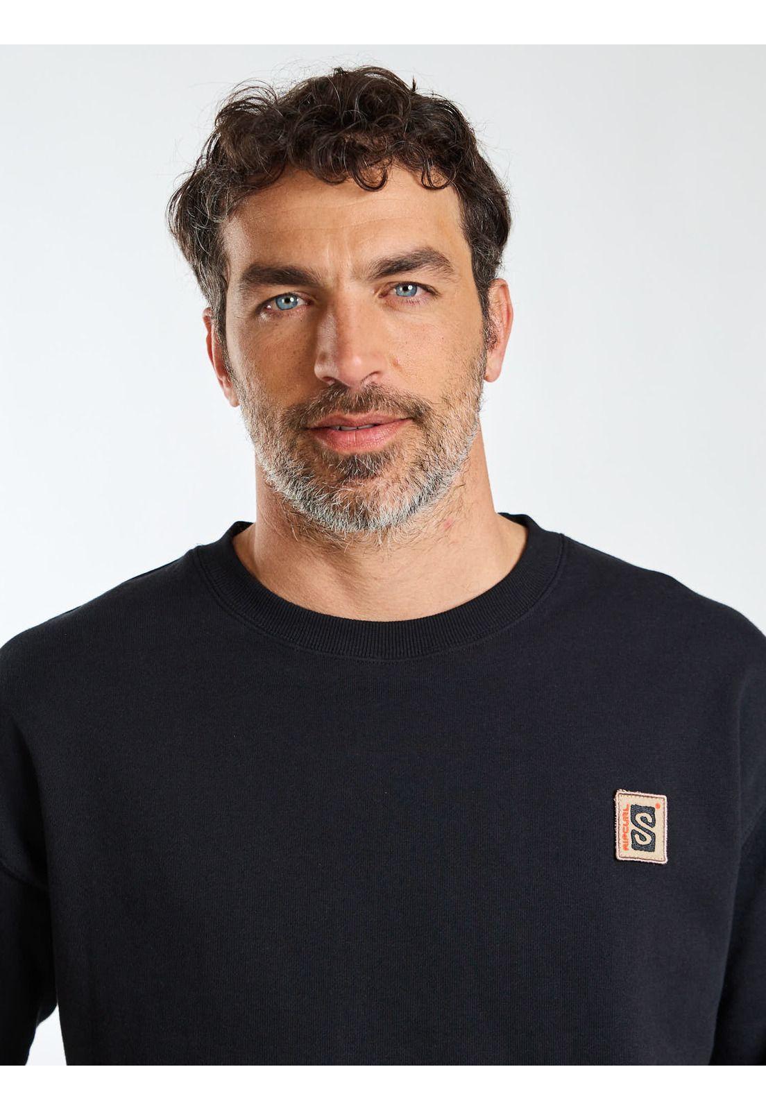 Poleron CR Lowtide Negro Hombre Rip Curl-4