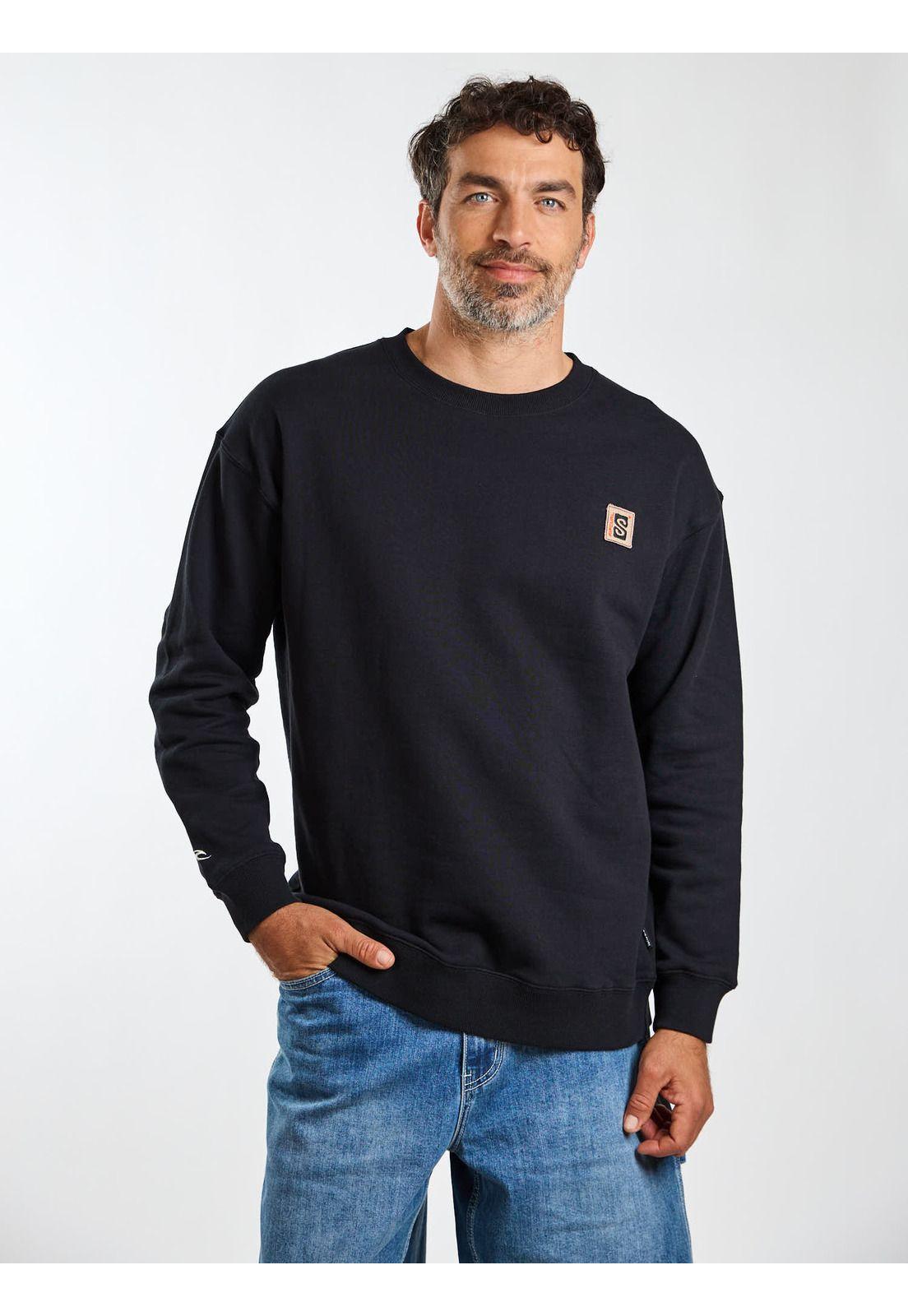 Poleron CR Lowtide Negro Hombre Rip Curl-6