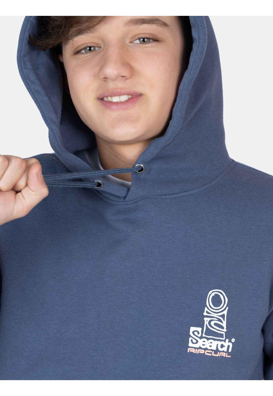 Poleron Canguro Wildrush Azul Infantil Rip Curl-2