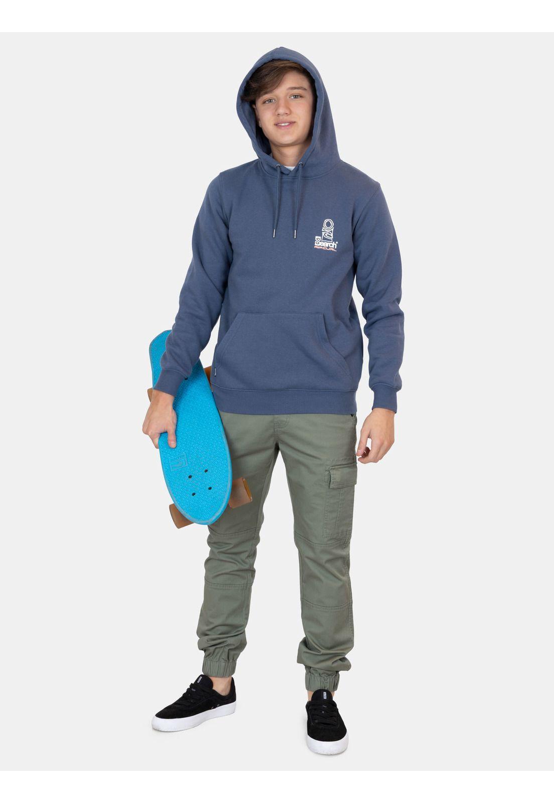 Poleron Canguro Wildrush Azul Infantil Rip Curl-3