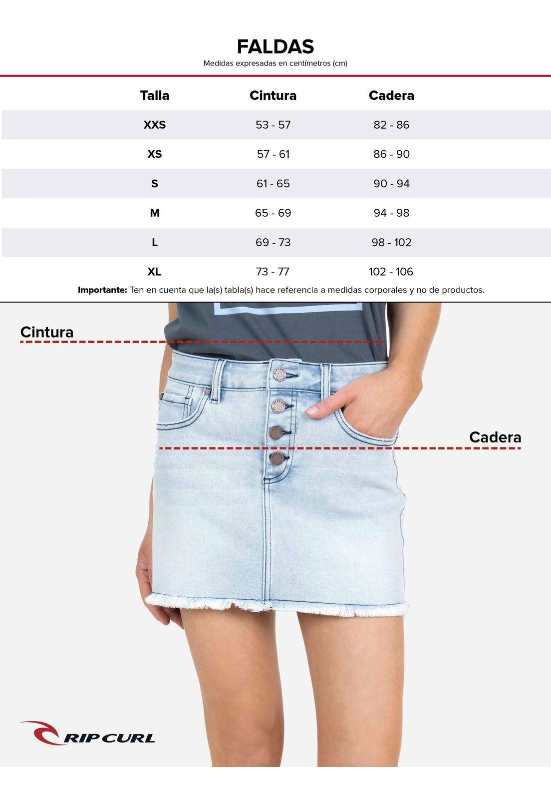 Falda Wave Negro Mujer Rip Curl-4