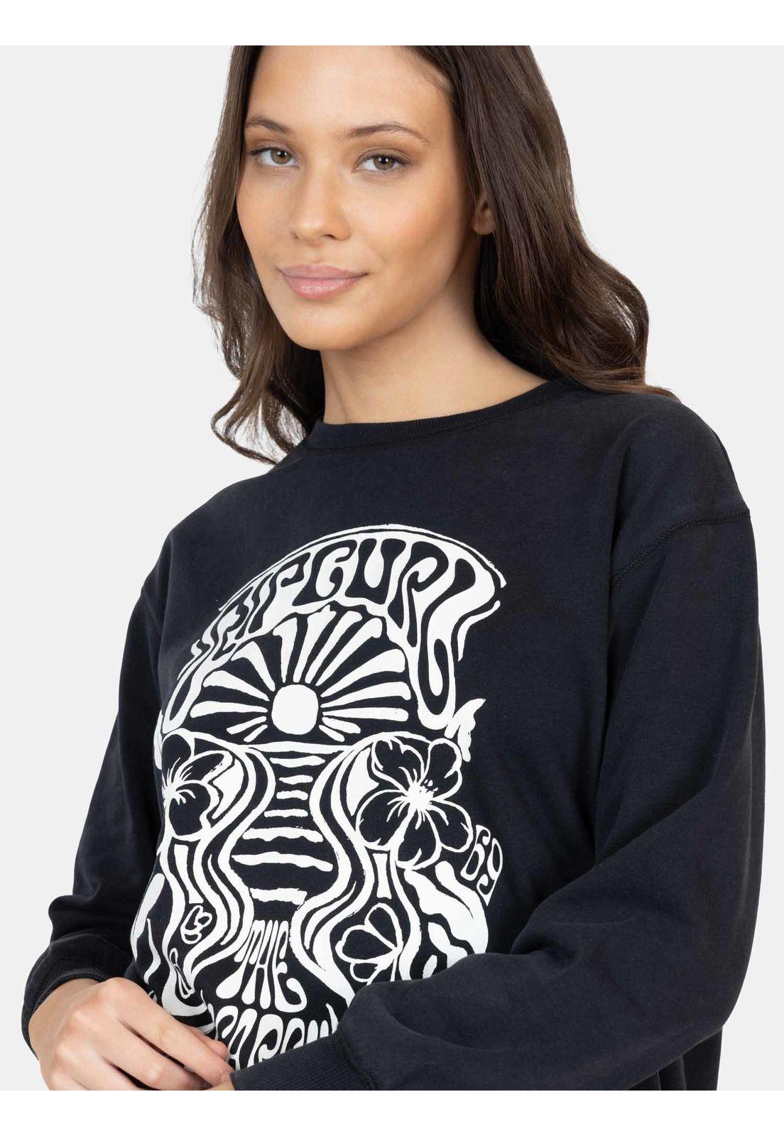 Poleron CR Sandcrest Negro Mujer Rip Curl-2