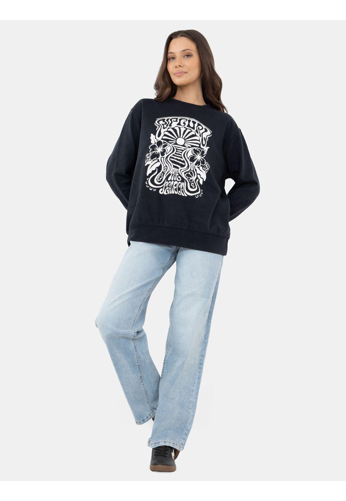 Poleron CR Sandcrest Negro Mujer Rip Curl-3