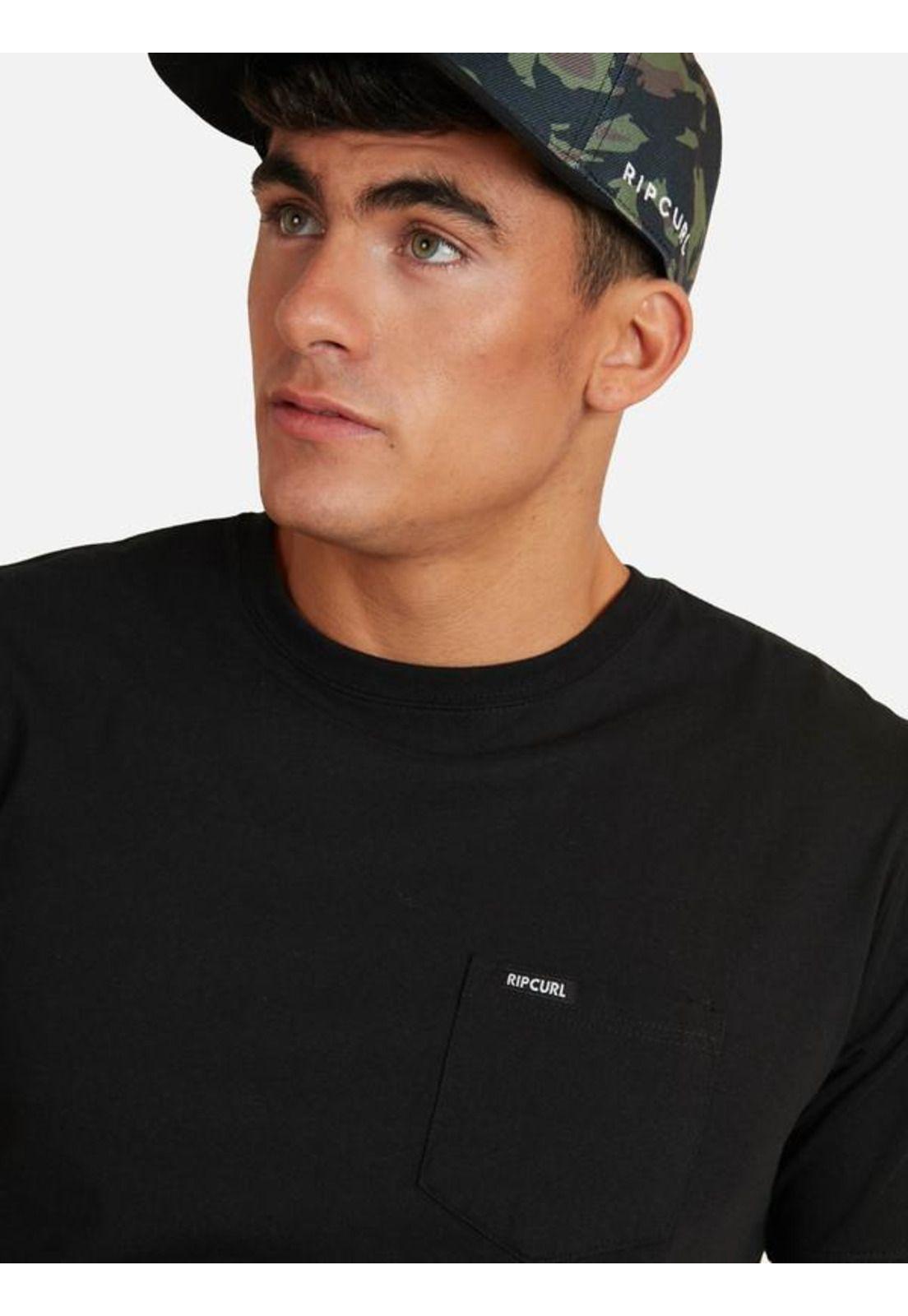 Polera M/C Basica Negro Hombre Ripcurl-2