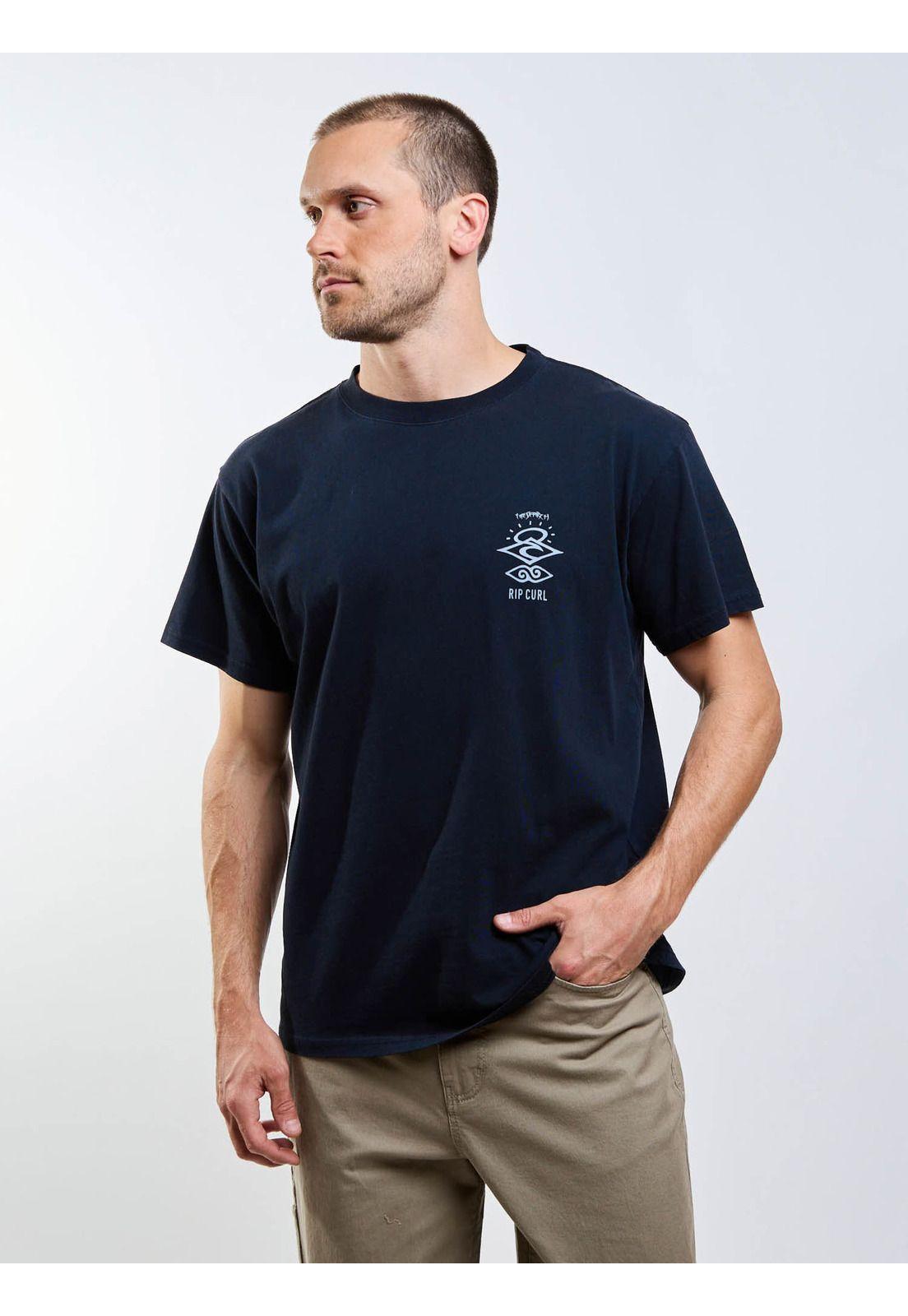 Polera MC Shore Negro Hombre Rip Curl-4