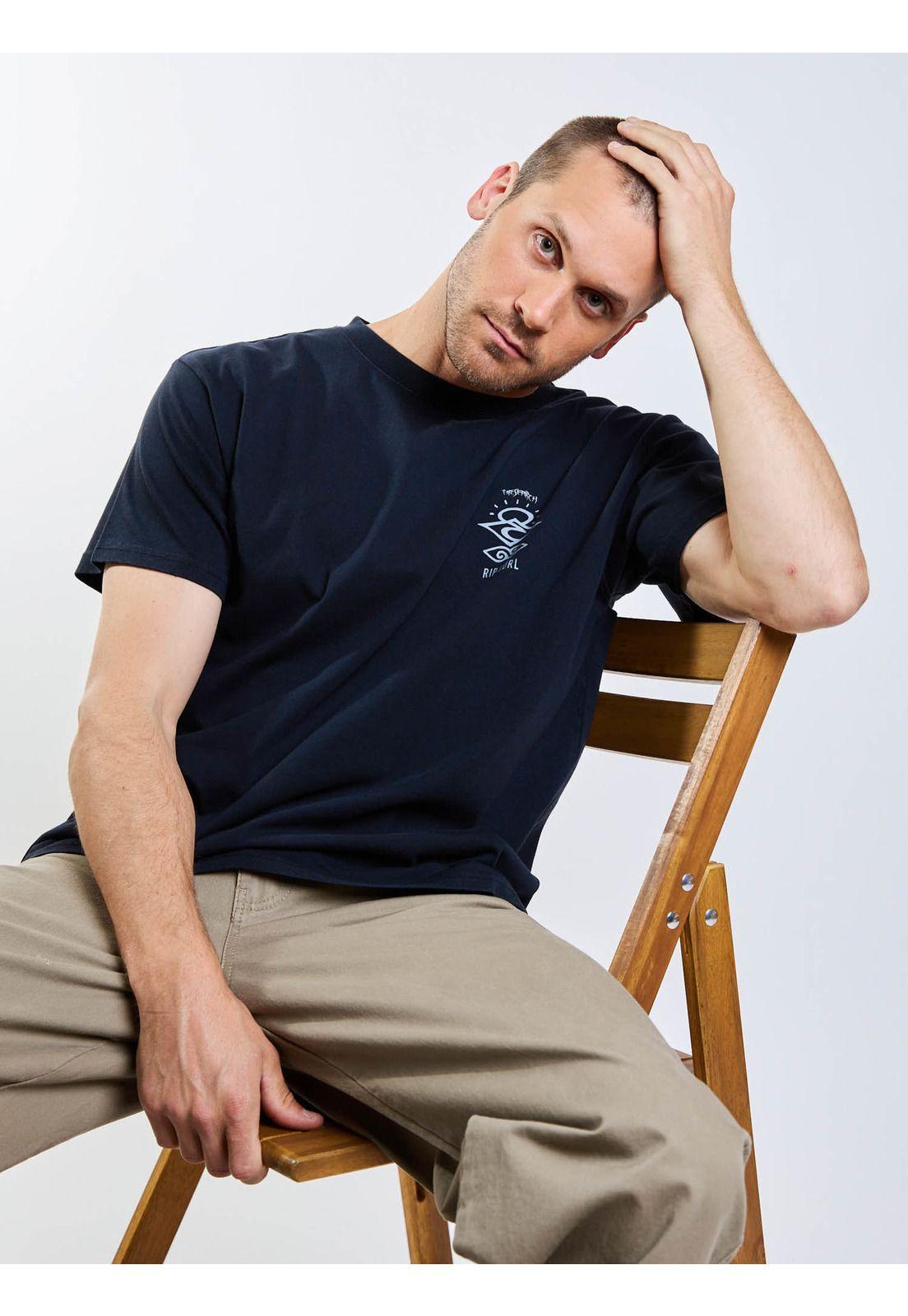 Polera MC Shore Negro Hombre Rip Curl-5