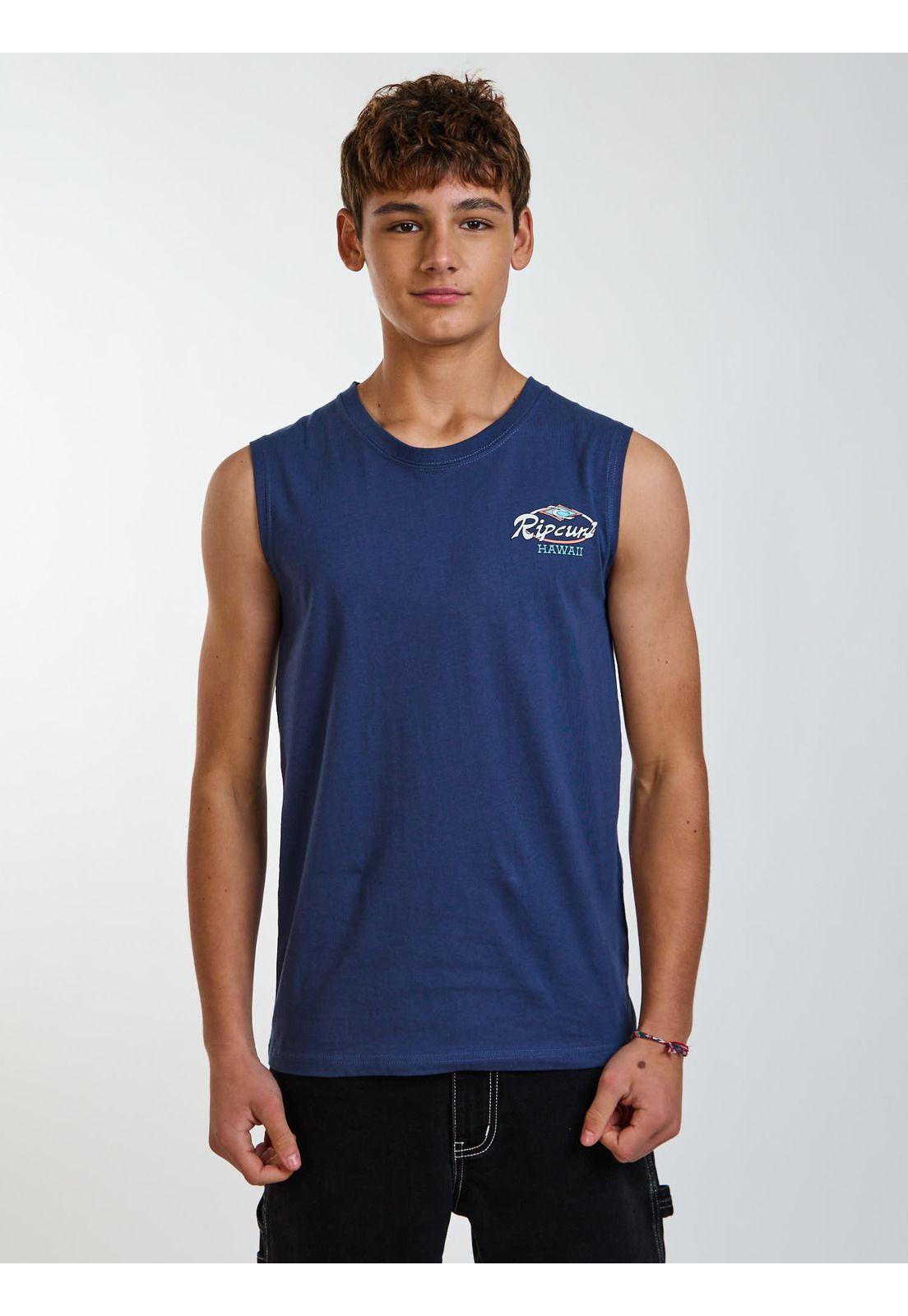Polera SM Freedom Azul Infantil Rip Curl-1