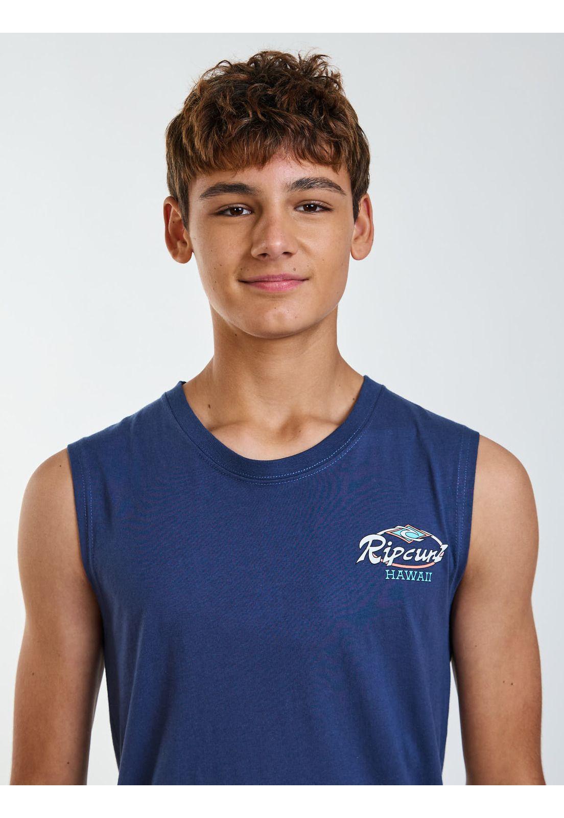 Polera SM Freedom Azul Infantil Rip Curl-5