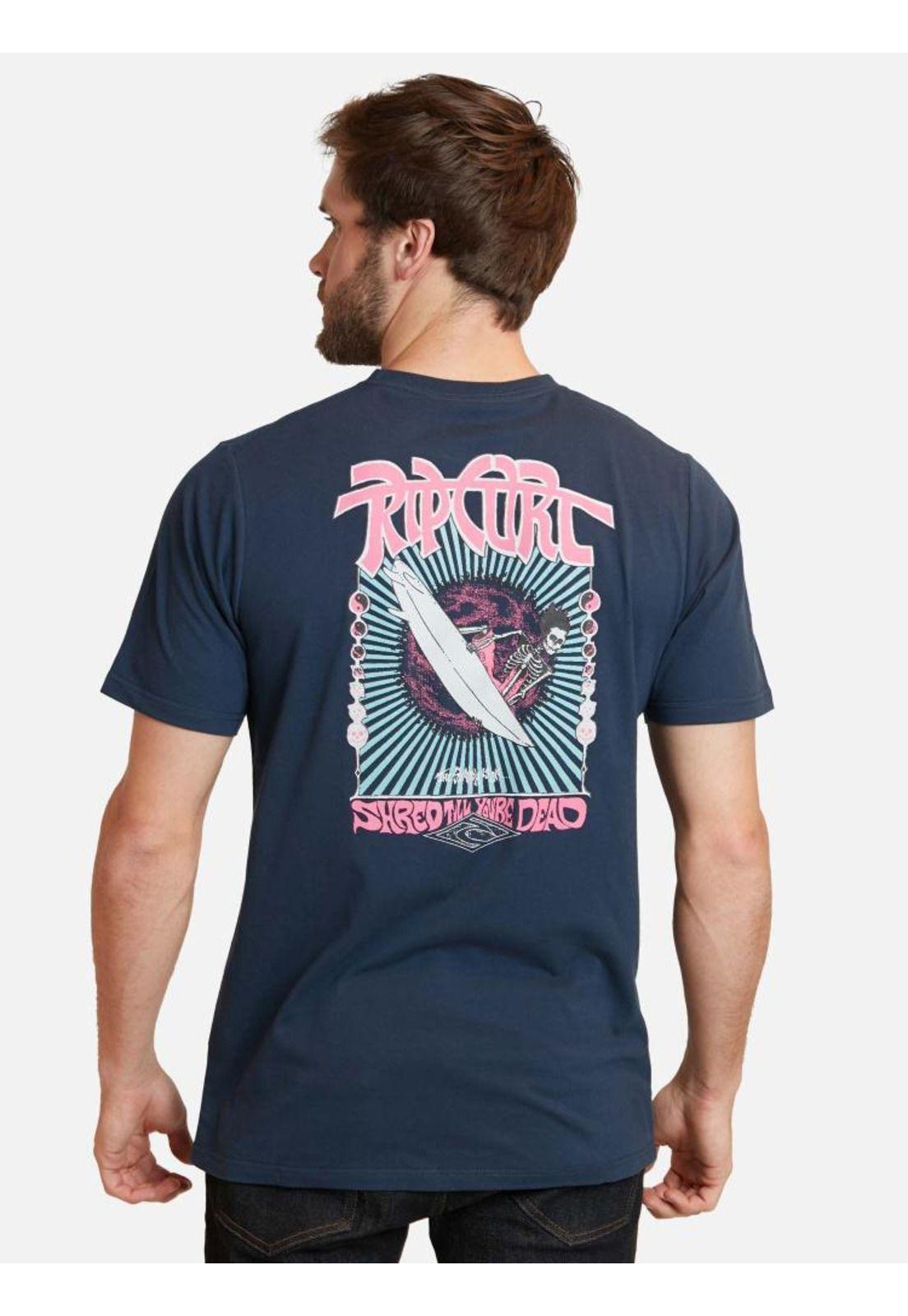 Polera Dead Shred Ss Tee Azul Marino Hombre Rip Curl-1